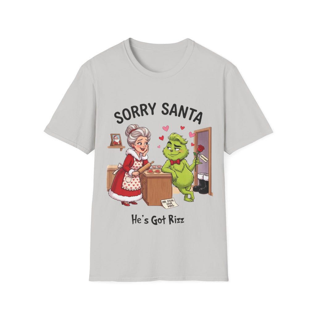 Grinch Rizz T-shirt | Funny Mrs. Claus Christmas Tee