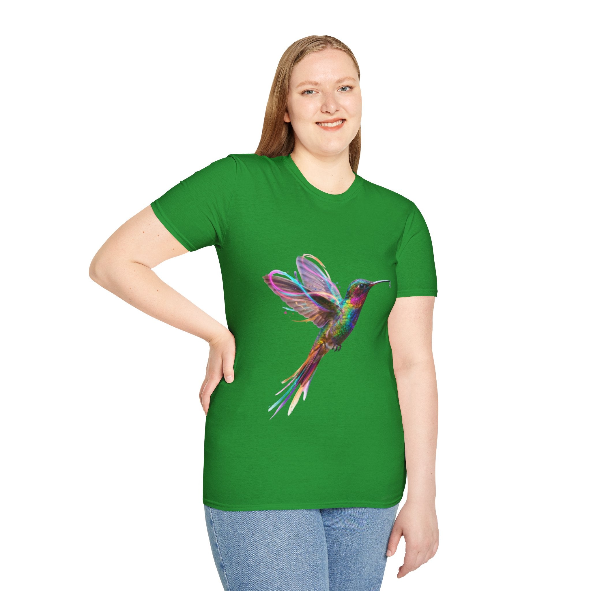 Vibrant Hummingbird Urban Streetwear Tee