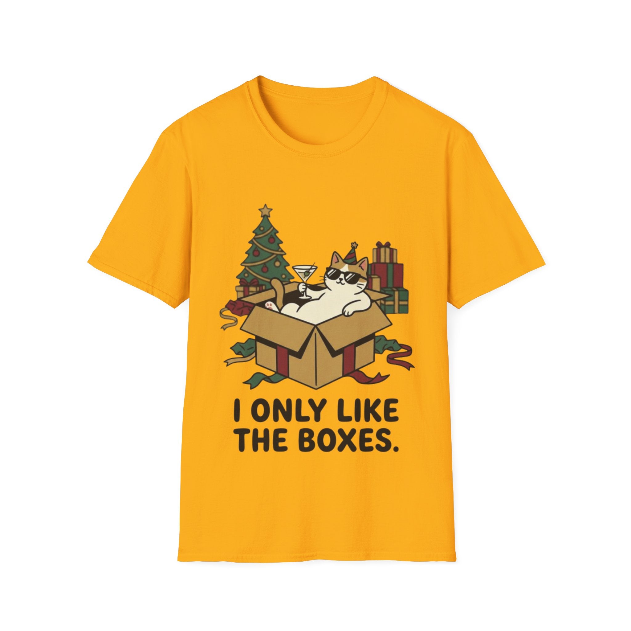 Cat Holiday Spirit Tee | Funny & Cool Christmas T-shirt