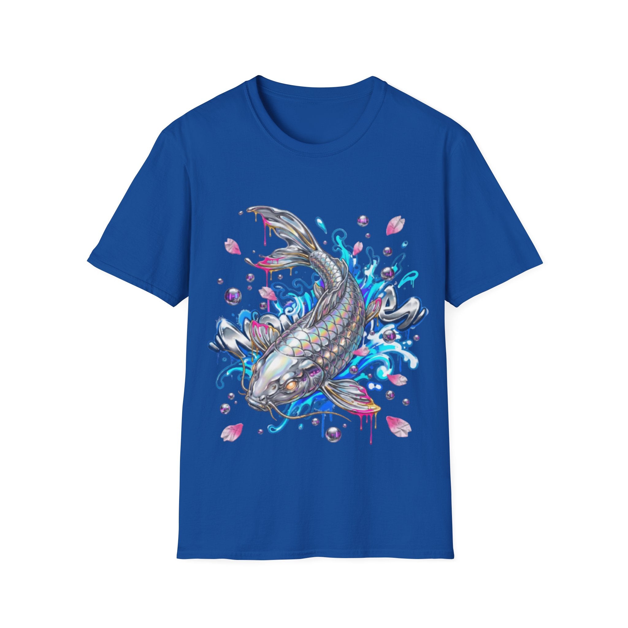 Trendy Holographic Koi T-Shirt for Urban Streetwear
