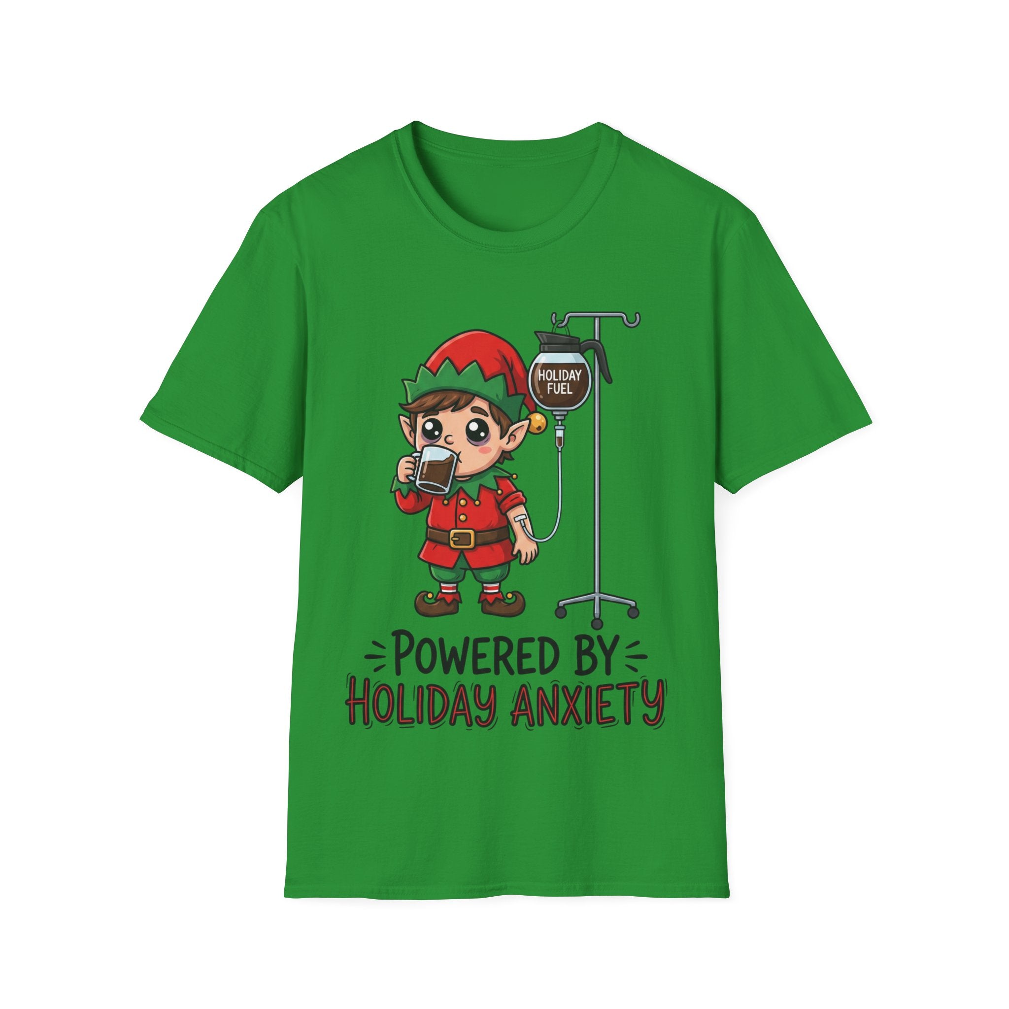 Christmas T-Shirt: Powerd by Holiday Anxiety