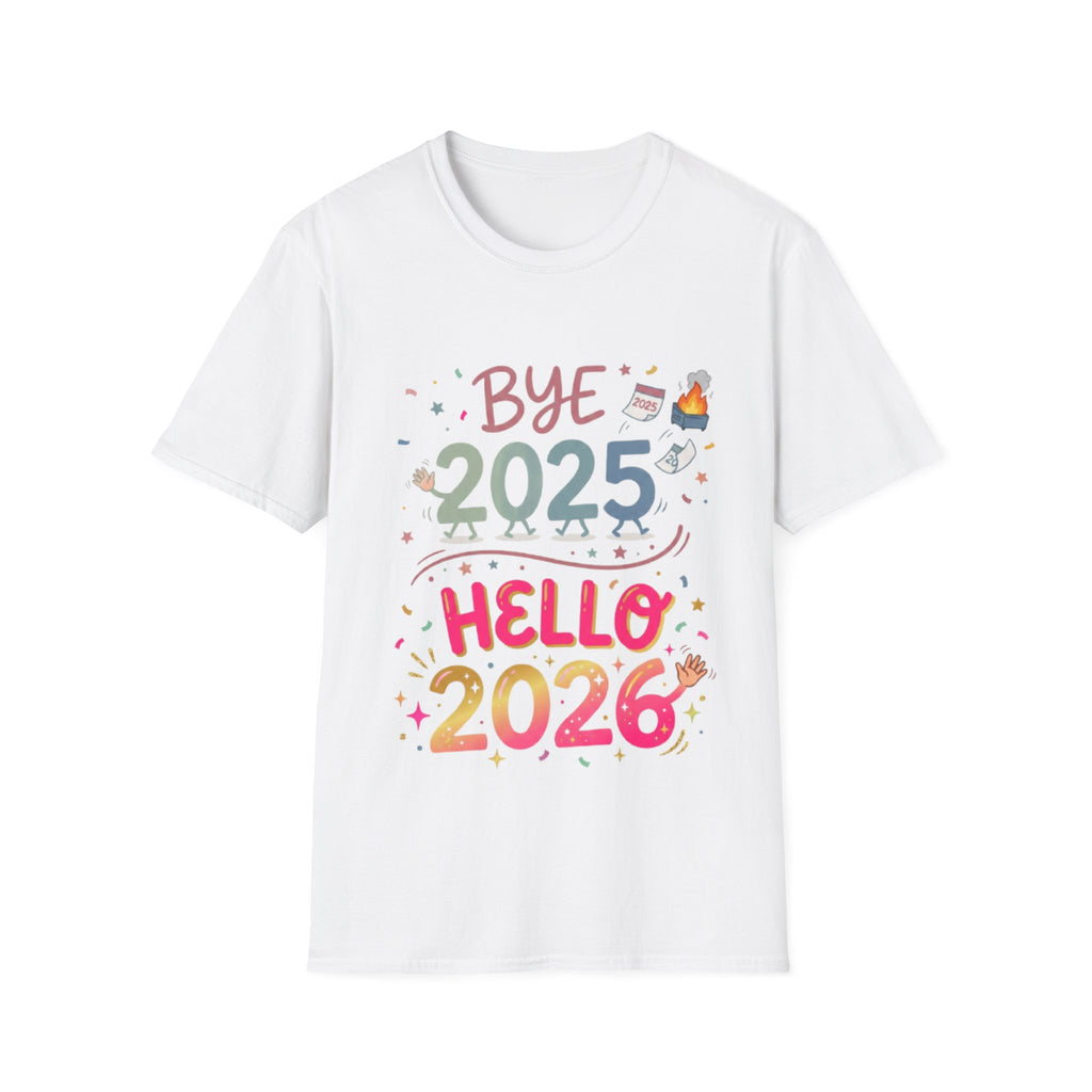 Trendy Urban Bye 2025 Hello 2026 T-Shirt