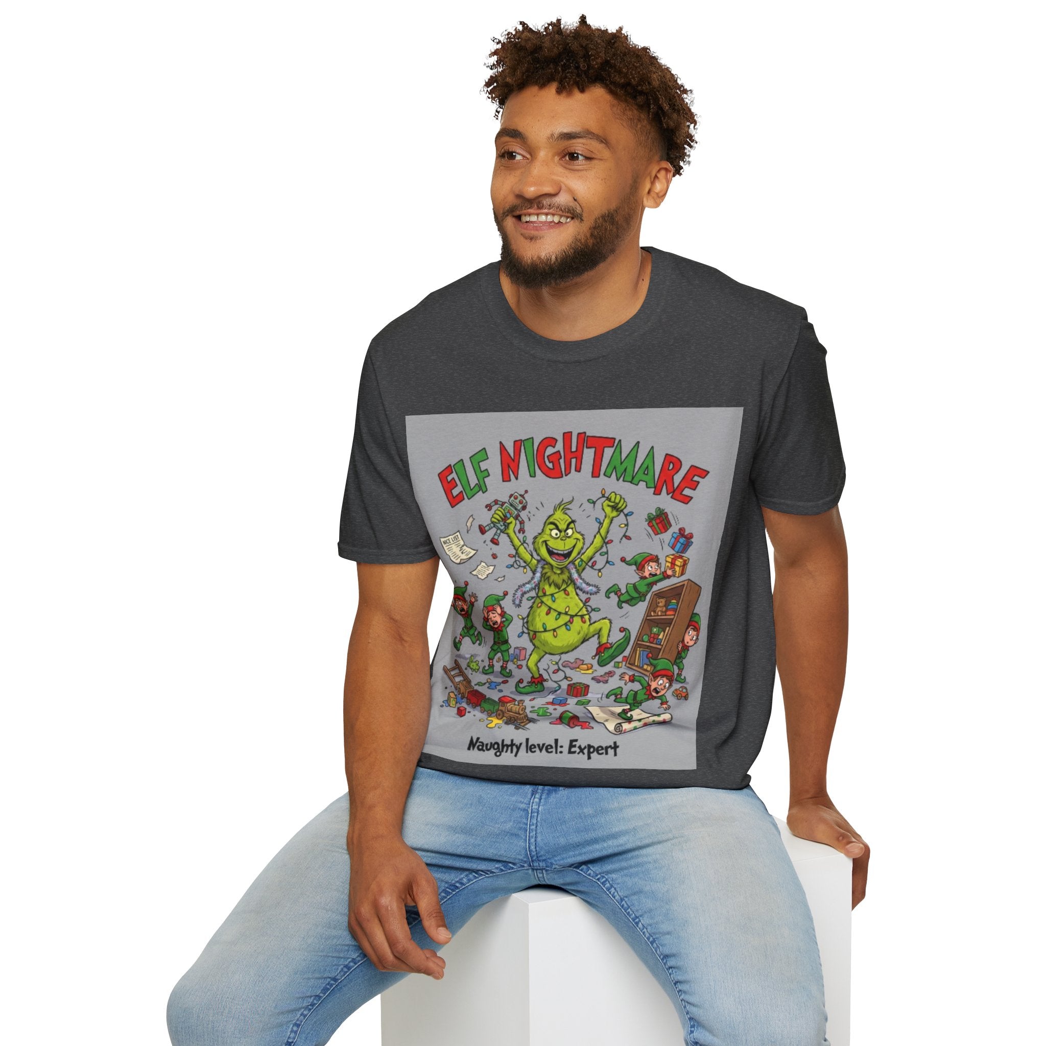 Grinch Elf Nightmare Tee | Funny Grinch Christmas Chaos T-shirt