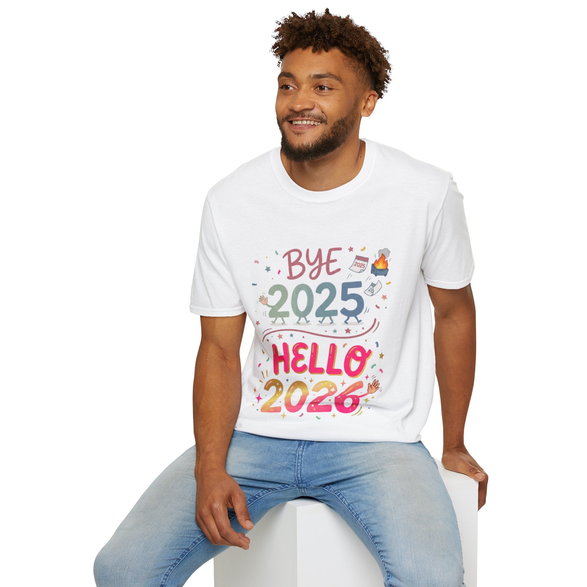 Trendy Urban Bye 2025 Hello 2026 T-Shirt