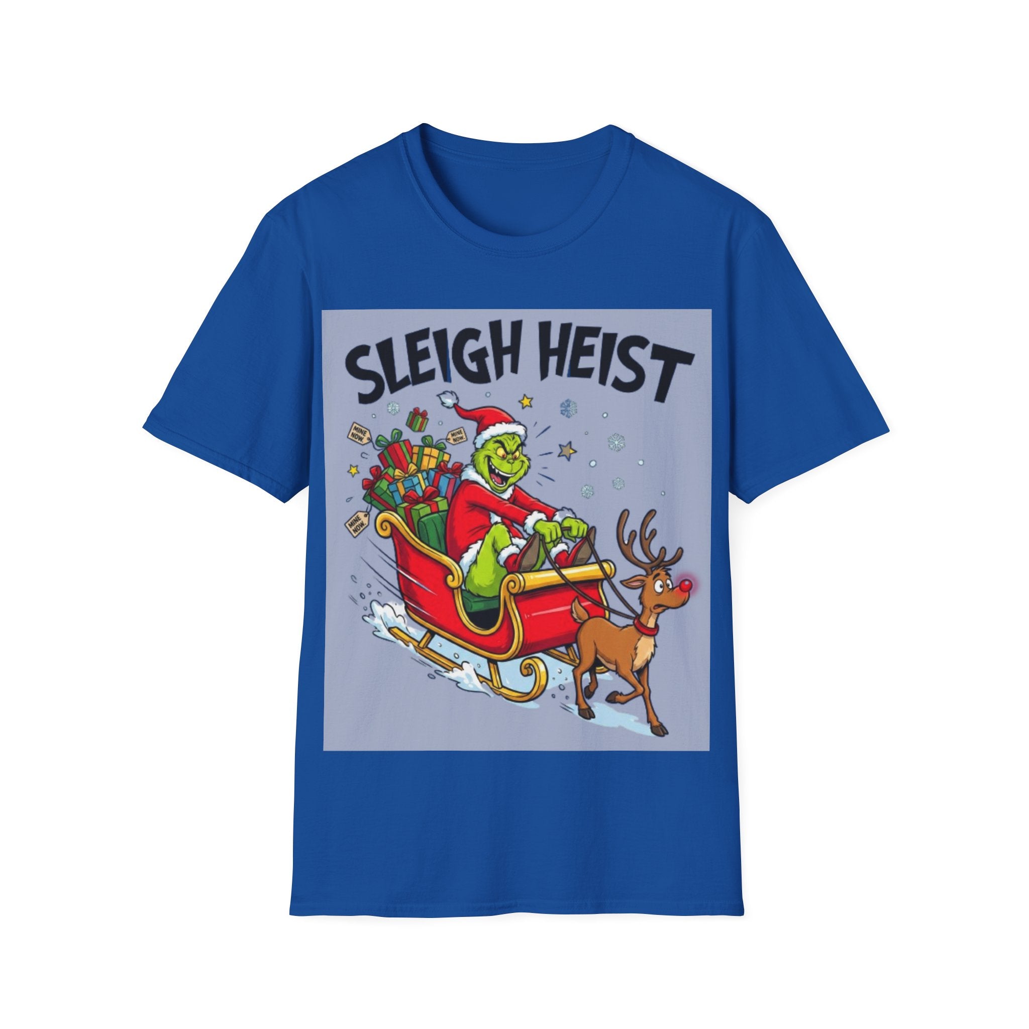 Grinch Sleigh Heist Tee | Funny Grinch Christmas Chaos T-shirt