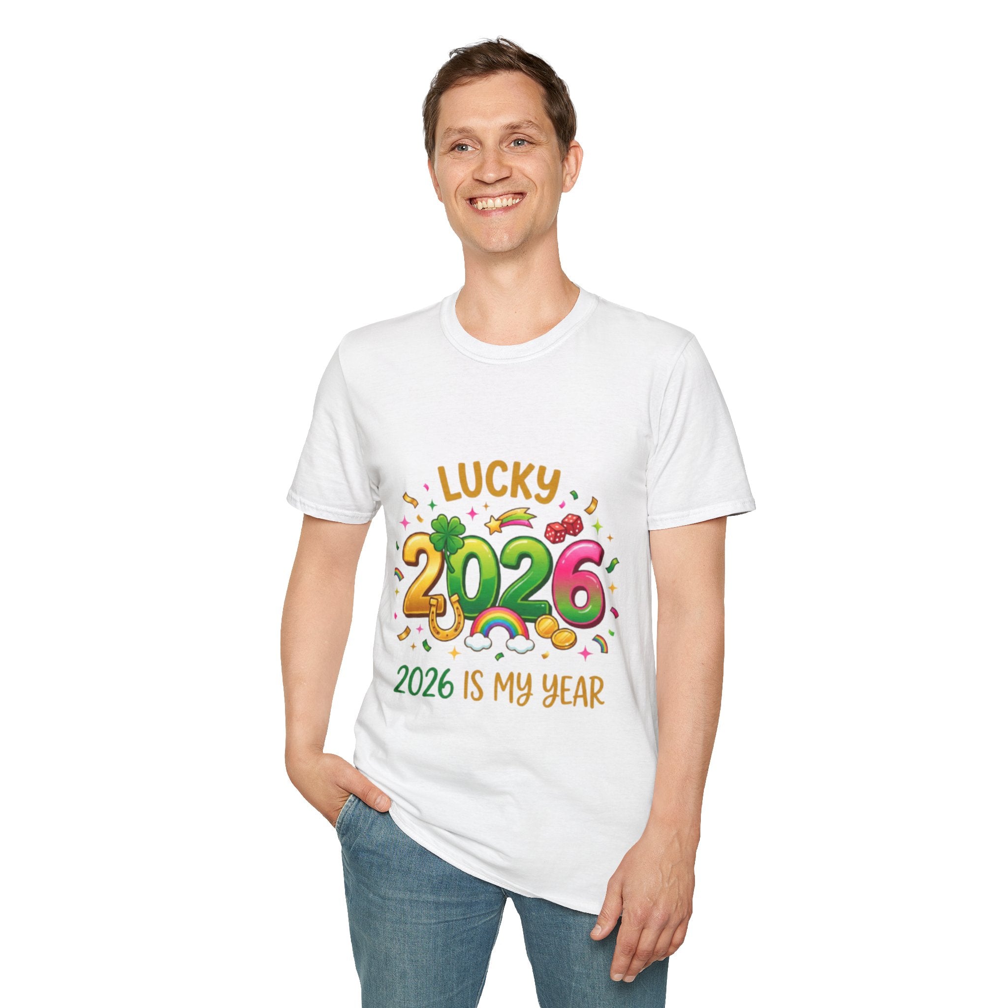 Lucky 2026 Streetwear T-Shirt - Trendy Urban Style