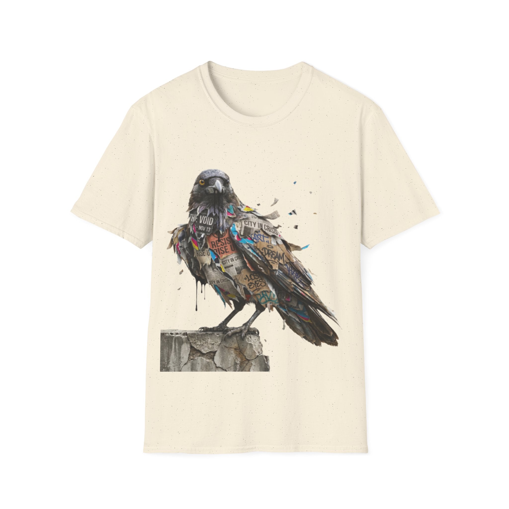 Urban Rebel Crow T-Shirt - Trendy Streetwear Style