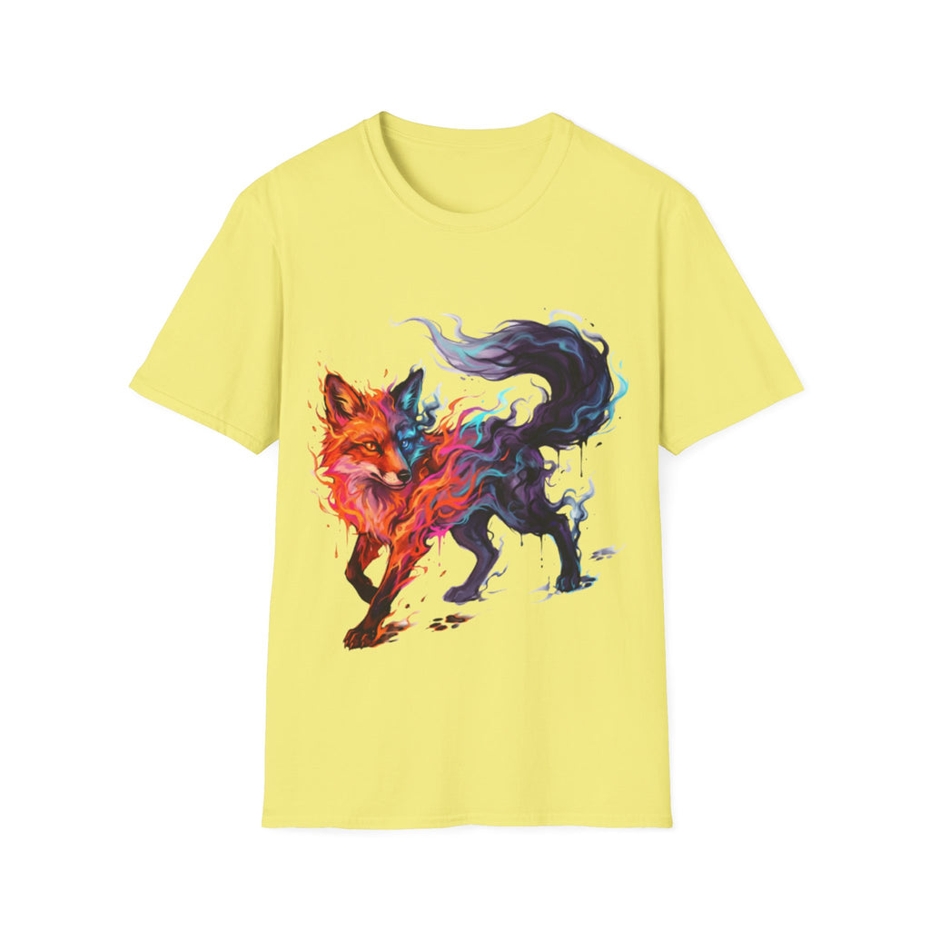 Urban Fox Flame T-Shirt - Trendy Streetwear Design