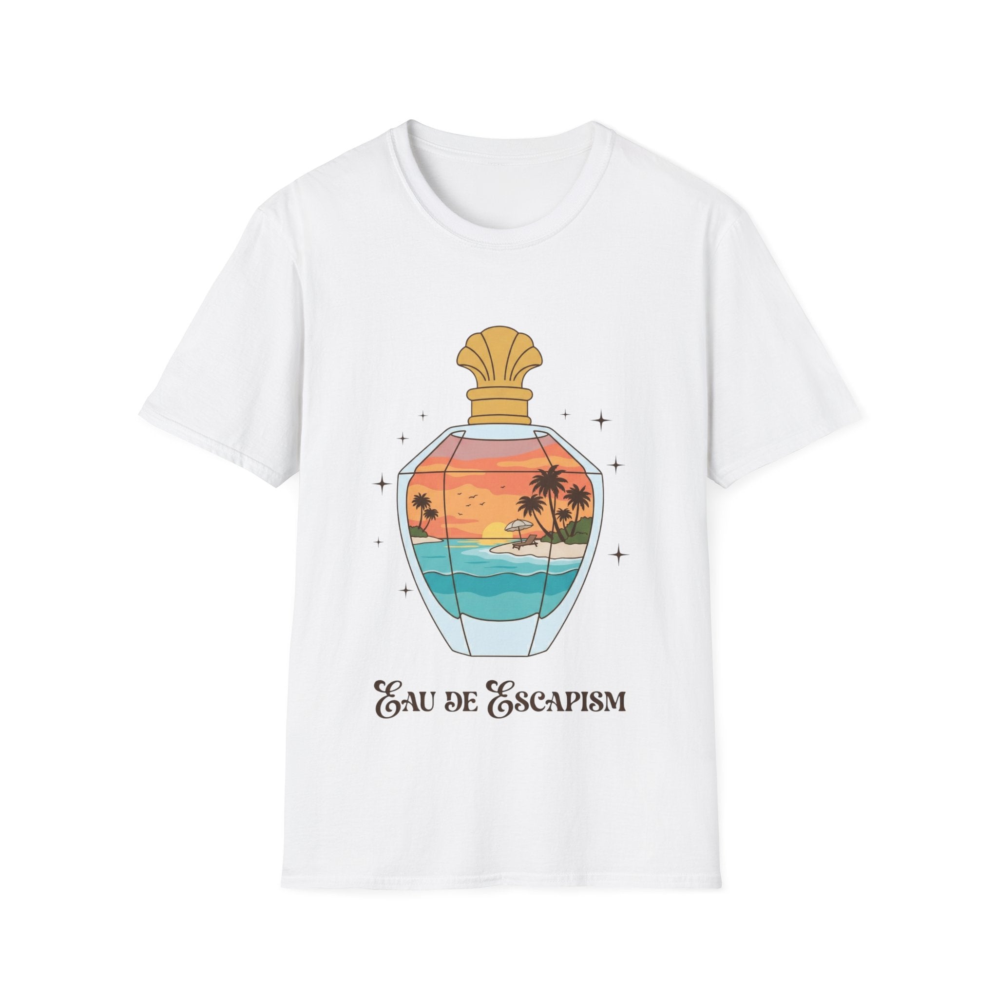 Eau De Escapism Graphic Tee - Dreamy Vacation Aesthetic T-shirt