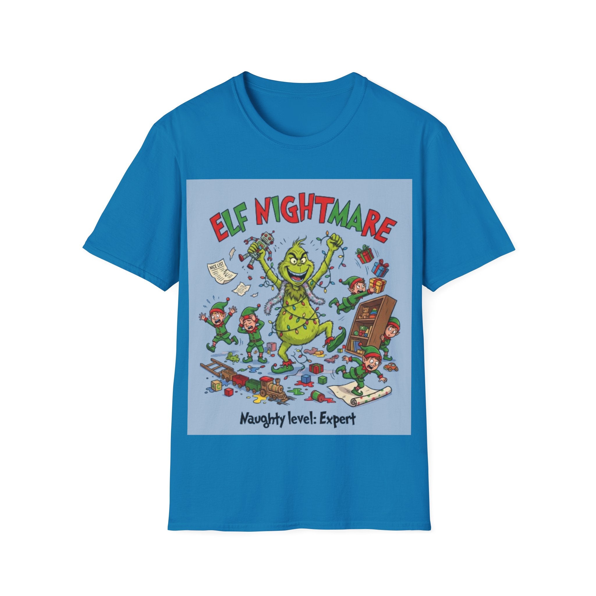 Grinch Elf Nightmare Tee | Funny Grinch Christmas Chaos T-shirt