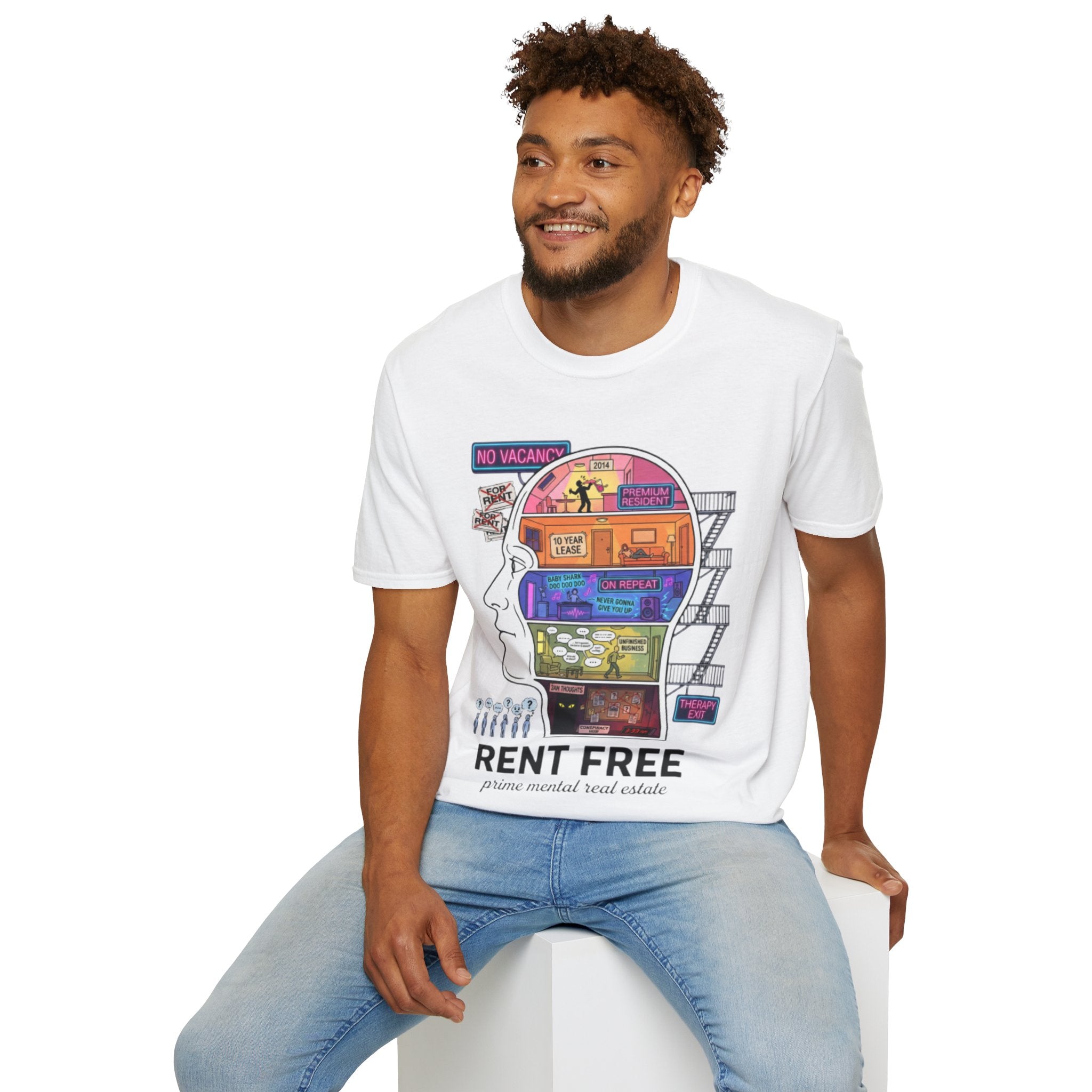 Rent Free Urban Tee - Trendy Streetwear Design