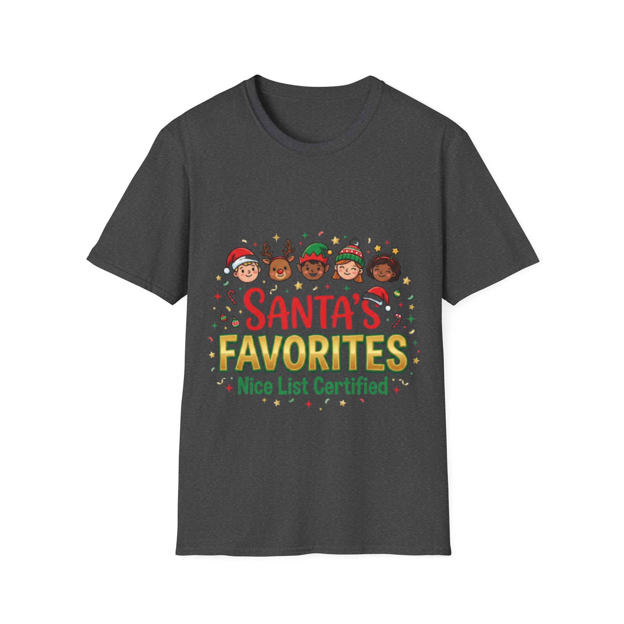 Santa's Favorites Unisex Festive Streetwear Tee