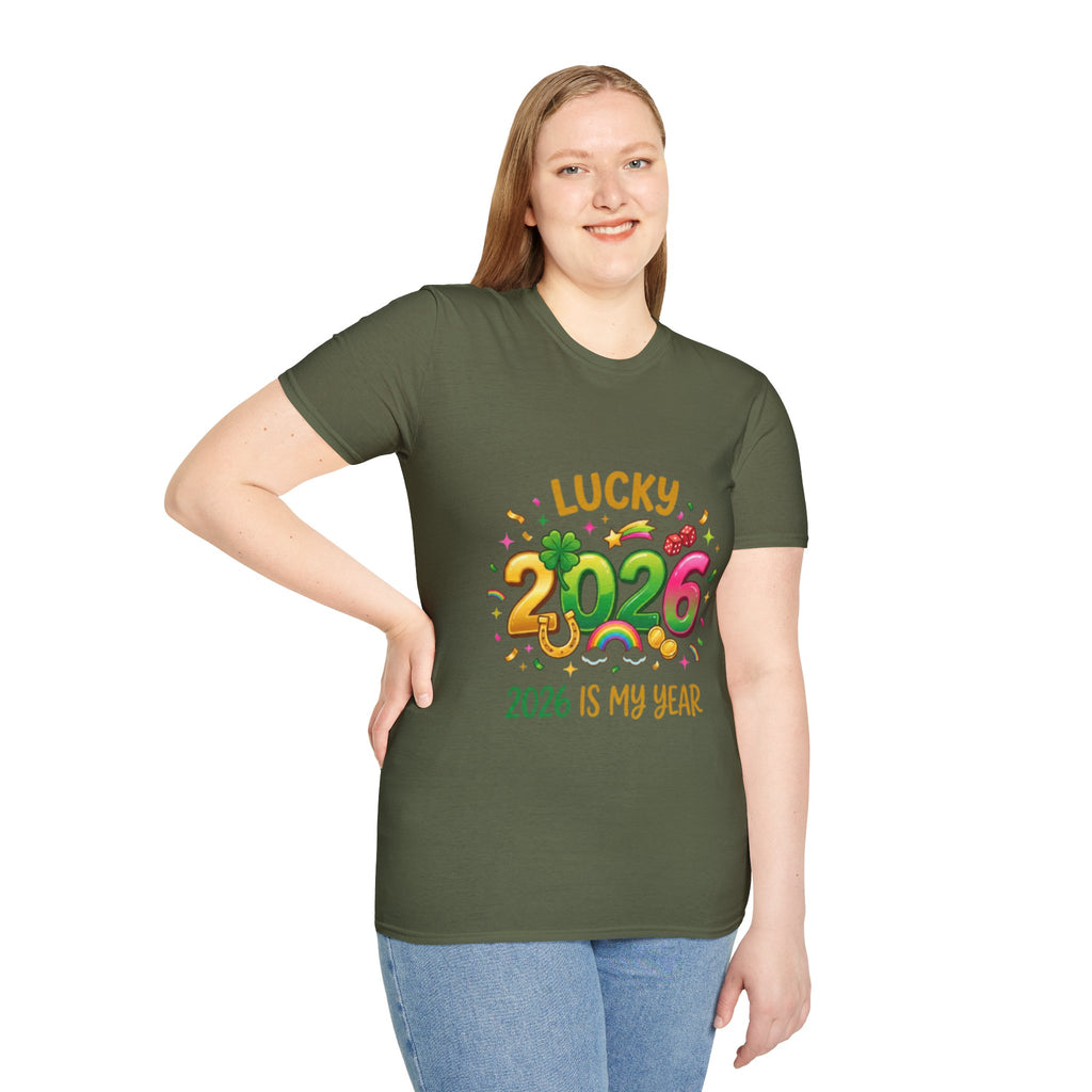Lucky 2026 Streetwear T-Shirt - Trendy Urban Style