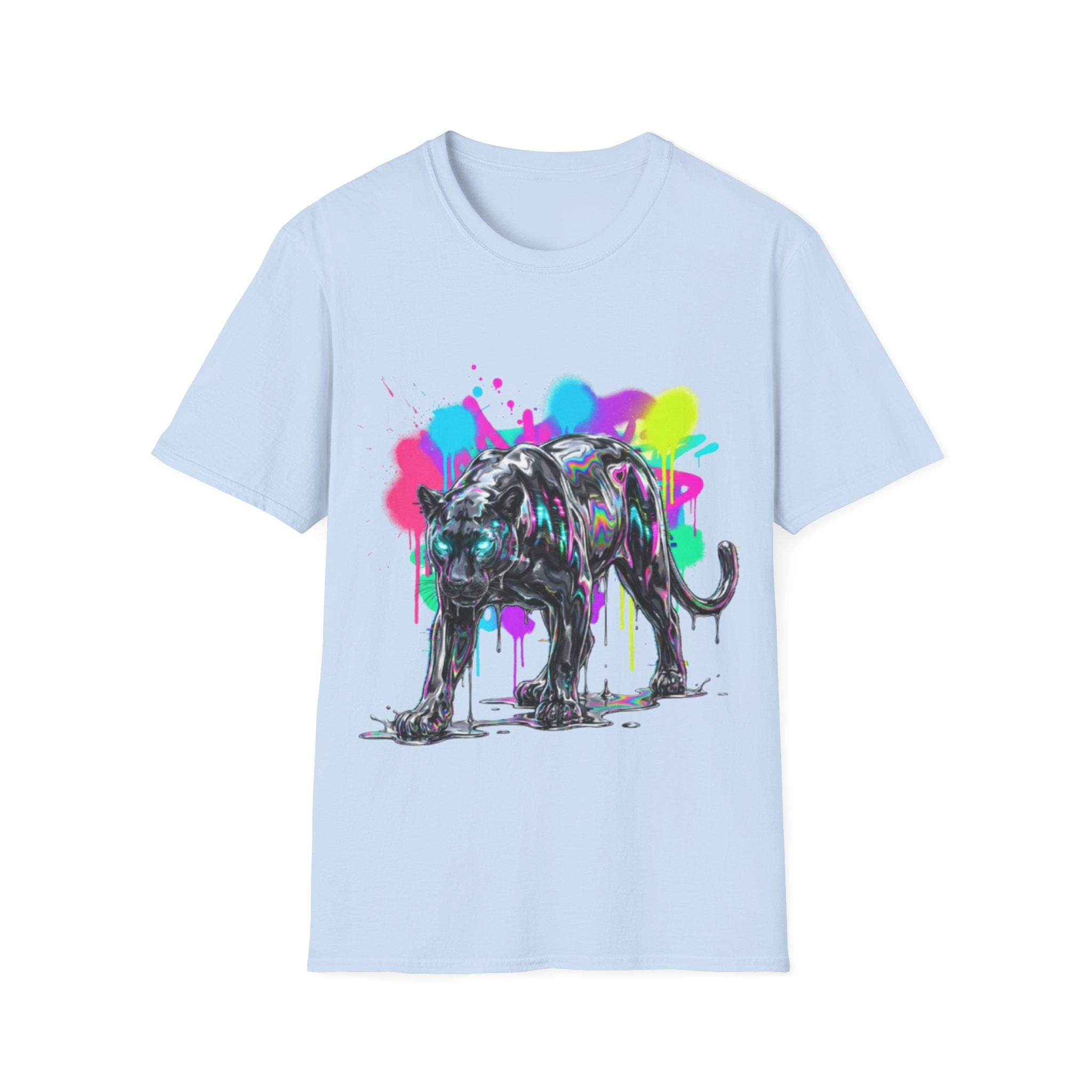 Neon Panther Streetwear Tee - Urban Trendy Vibes
