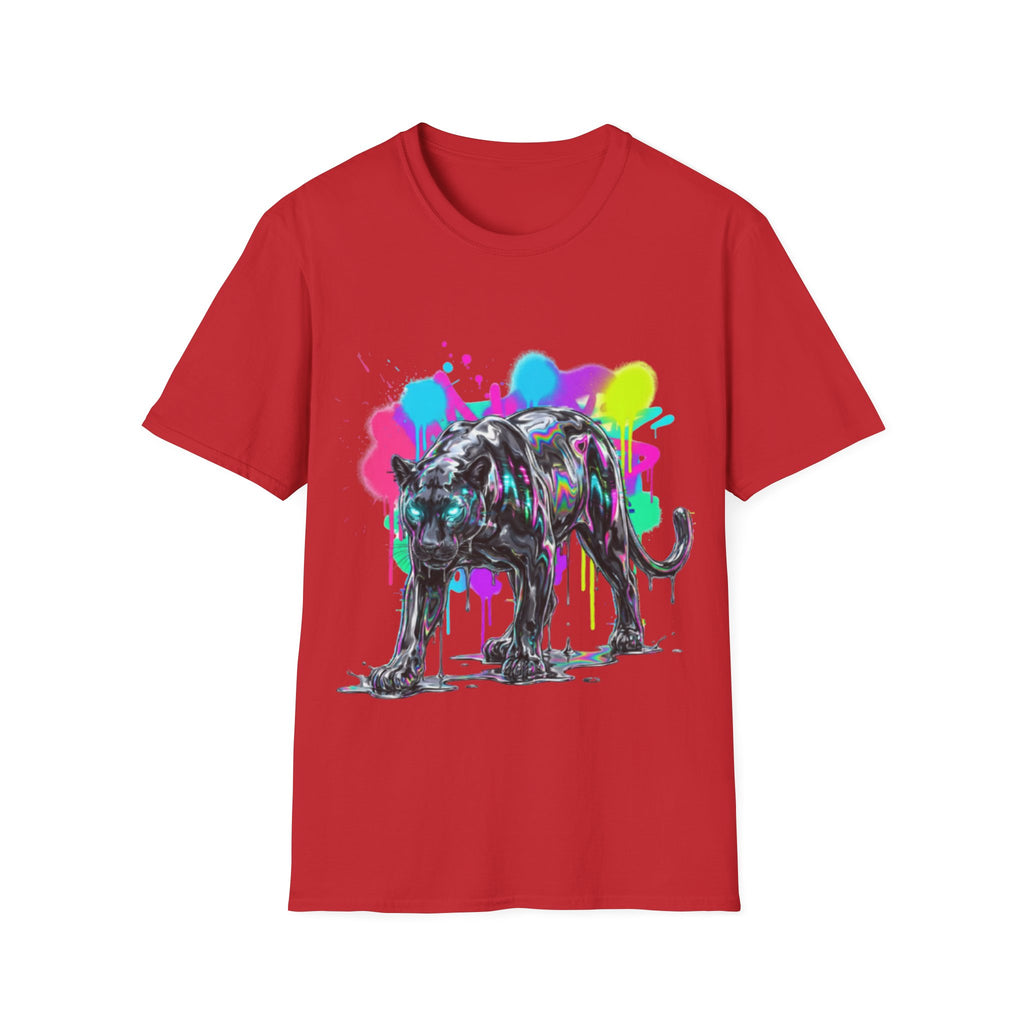 Neon Panther Streetwear Tee - Urban Trendy Vibes