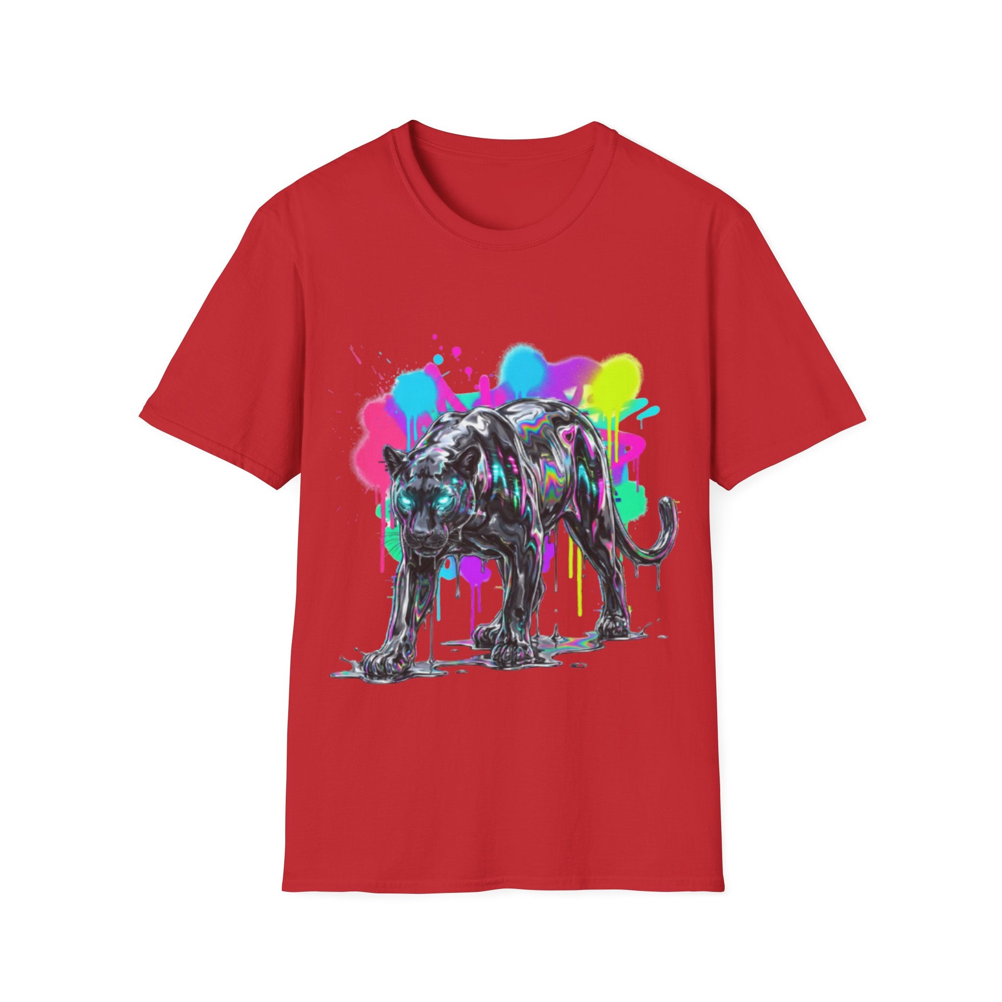 Neon Panther Streetwear Tee - Urban Trendy Vibes