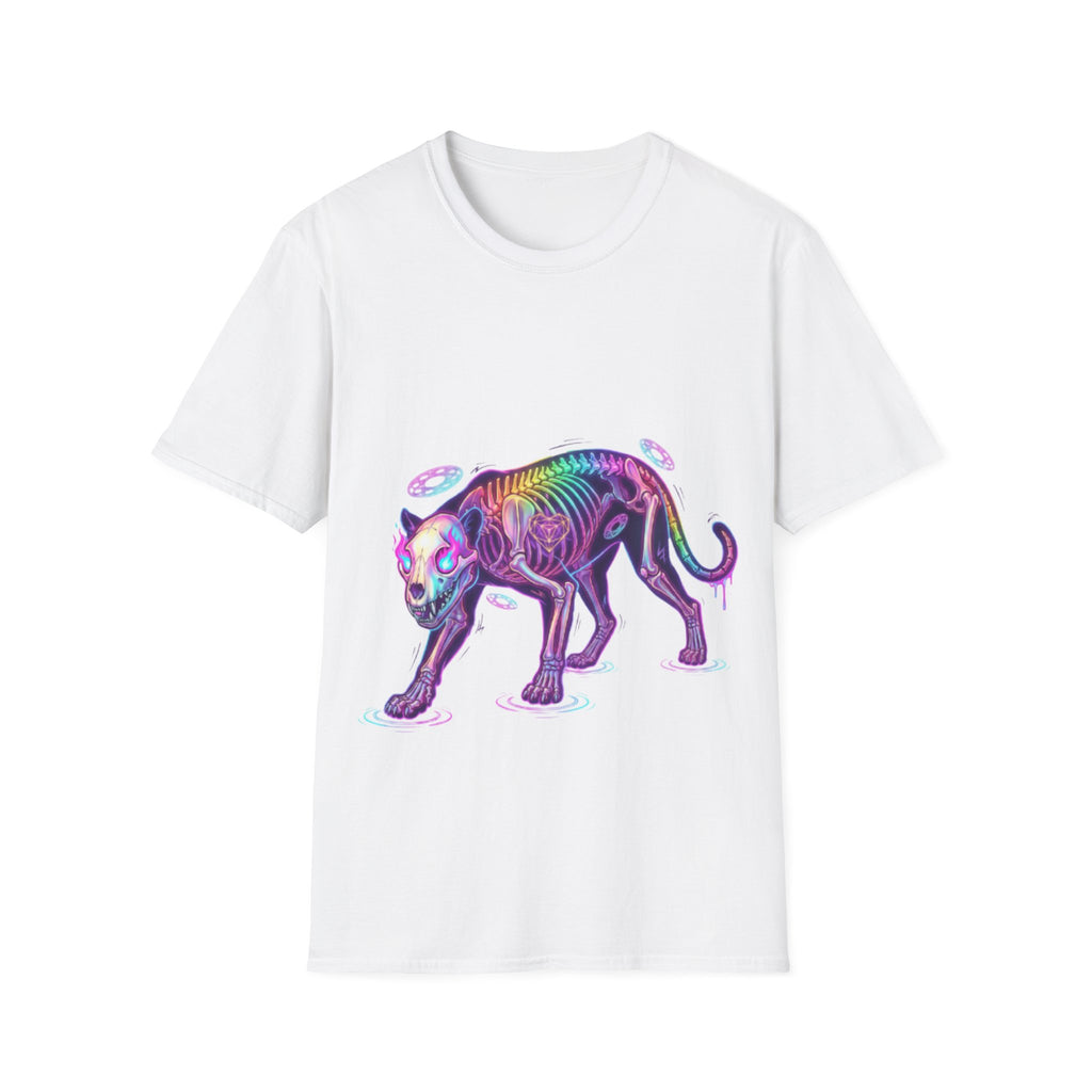 Neon Skeleton Panther Tee - Trendy Urban Streetwear