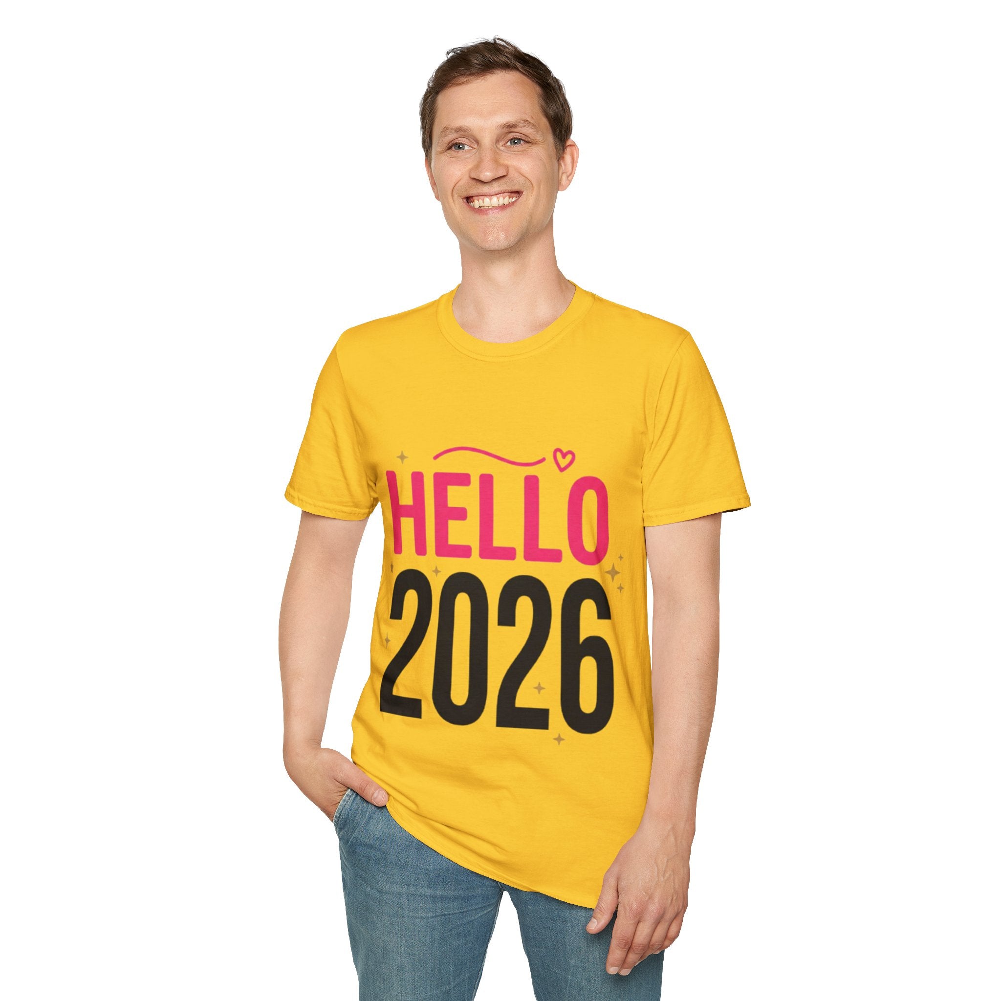 Hello 2026 New Year T-Shirt | Festive NYE Graphic Tee