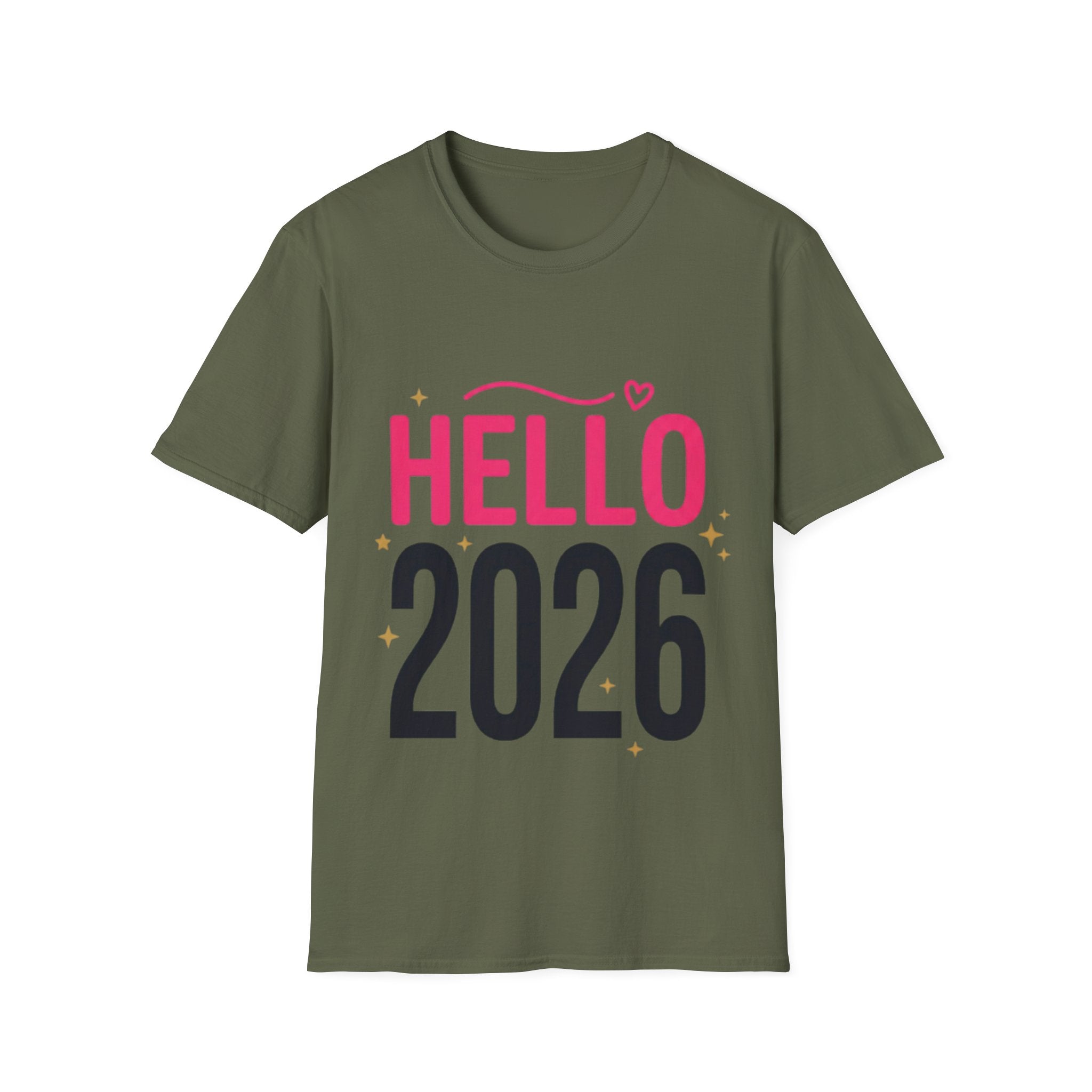 Hello 2026 Trendy Unisex Streetwear T-Shirt