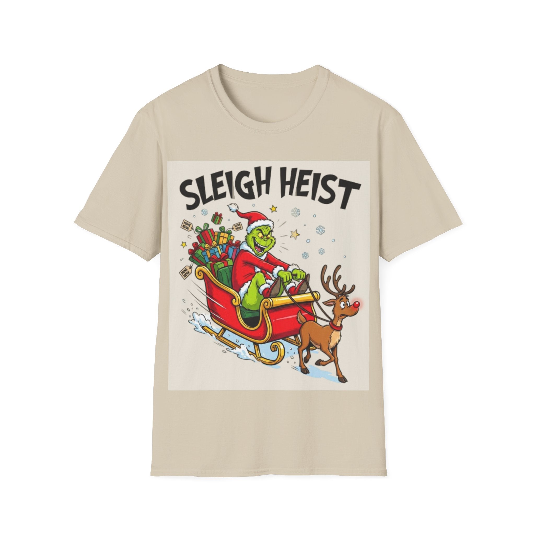 Grinch Sleigh Heist Tee | Funny Grinch Christmas Chaos T-shirt