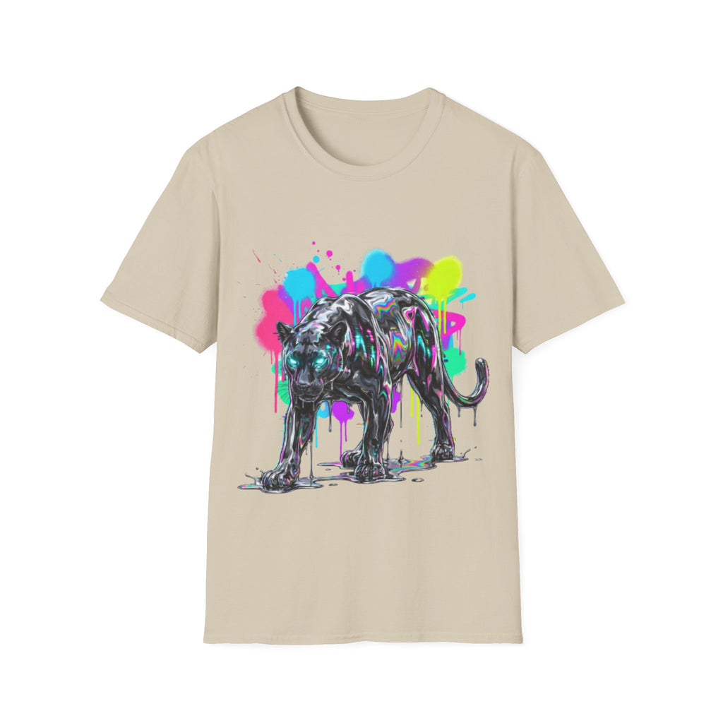 Neon Panther Streetwear Tee - Urban Trendy Vibes