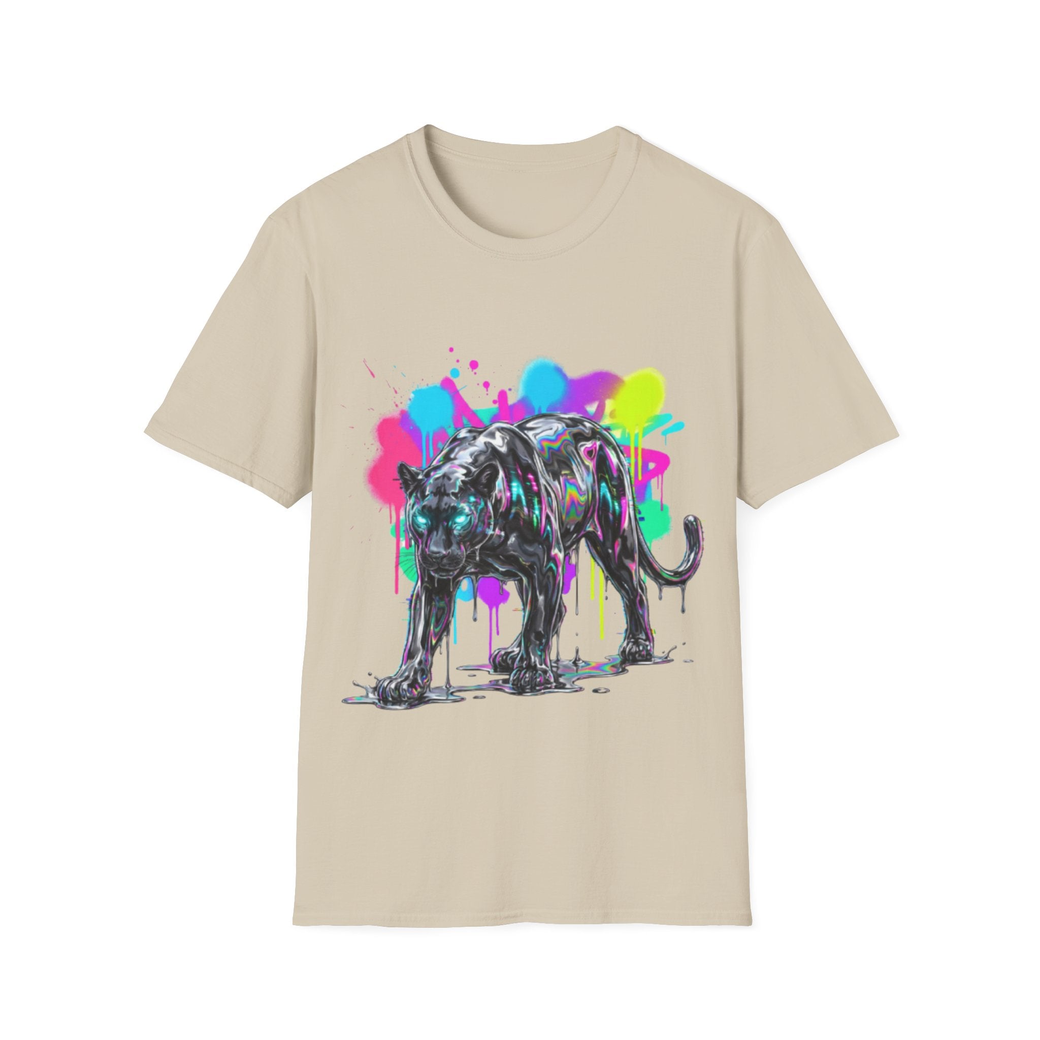 Neon Panther Streetwear Tee - Urban Trendy Vibes