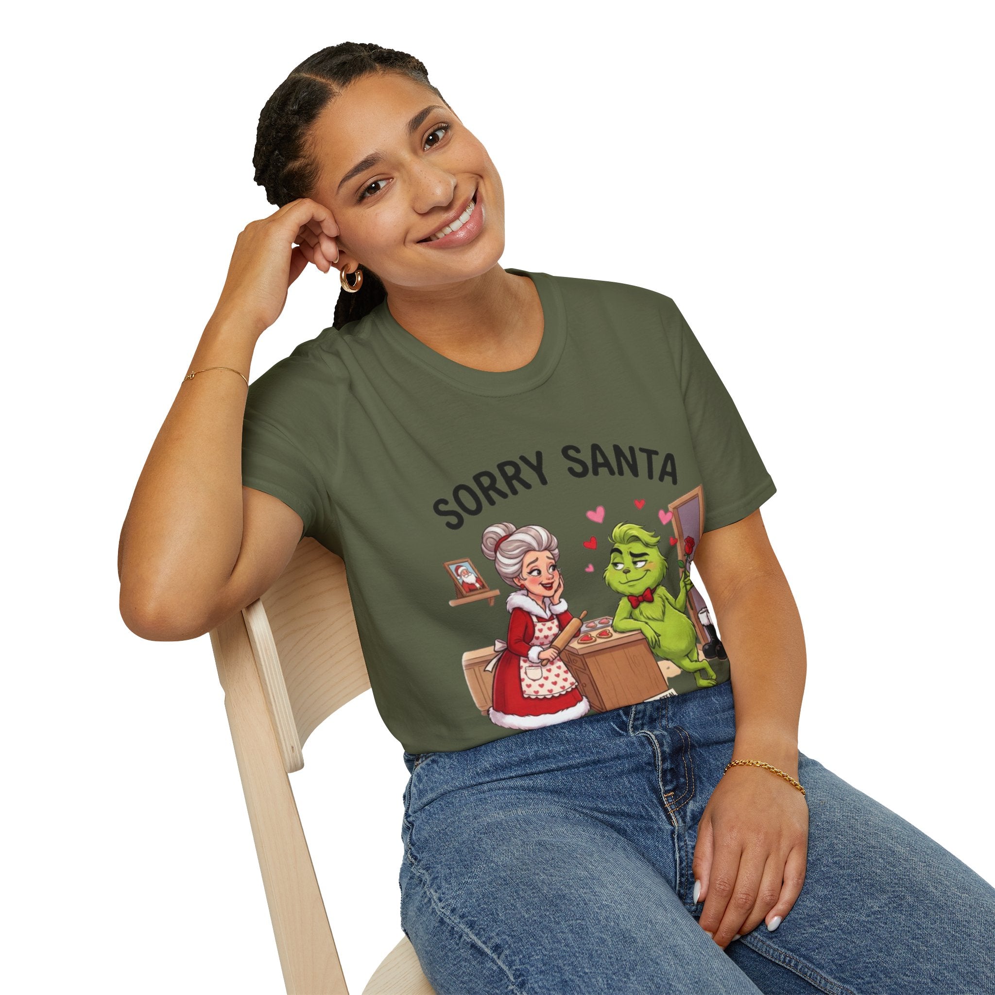 Grinch Rizz T-shirt | Funny Mrs. Claus Christmas Tee