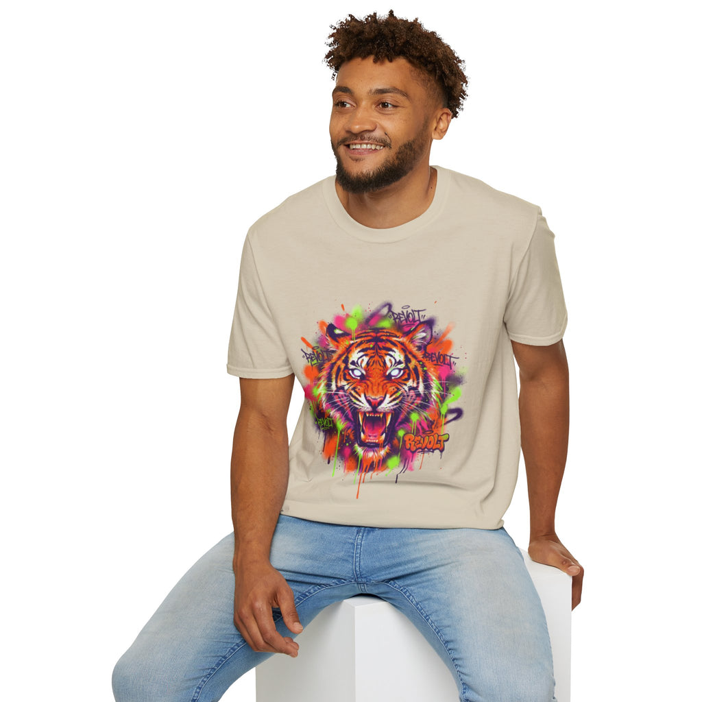 Trendy Urban Tiger Tee - Bold Streetwear Vibes