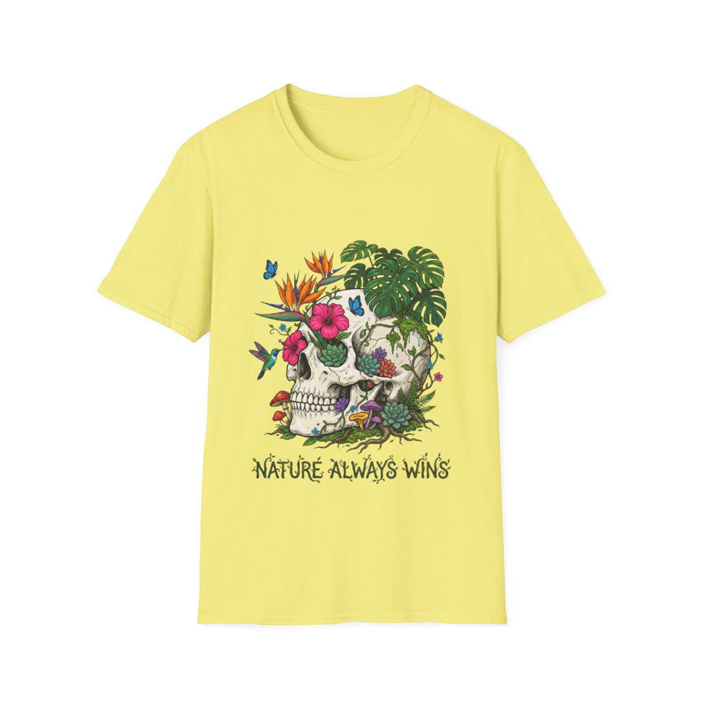 Nature Always Wins Skull Streetwear T-Shirt