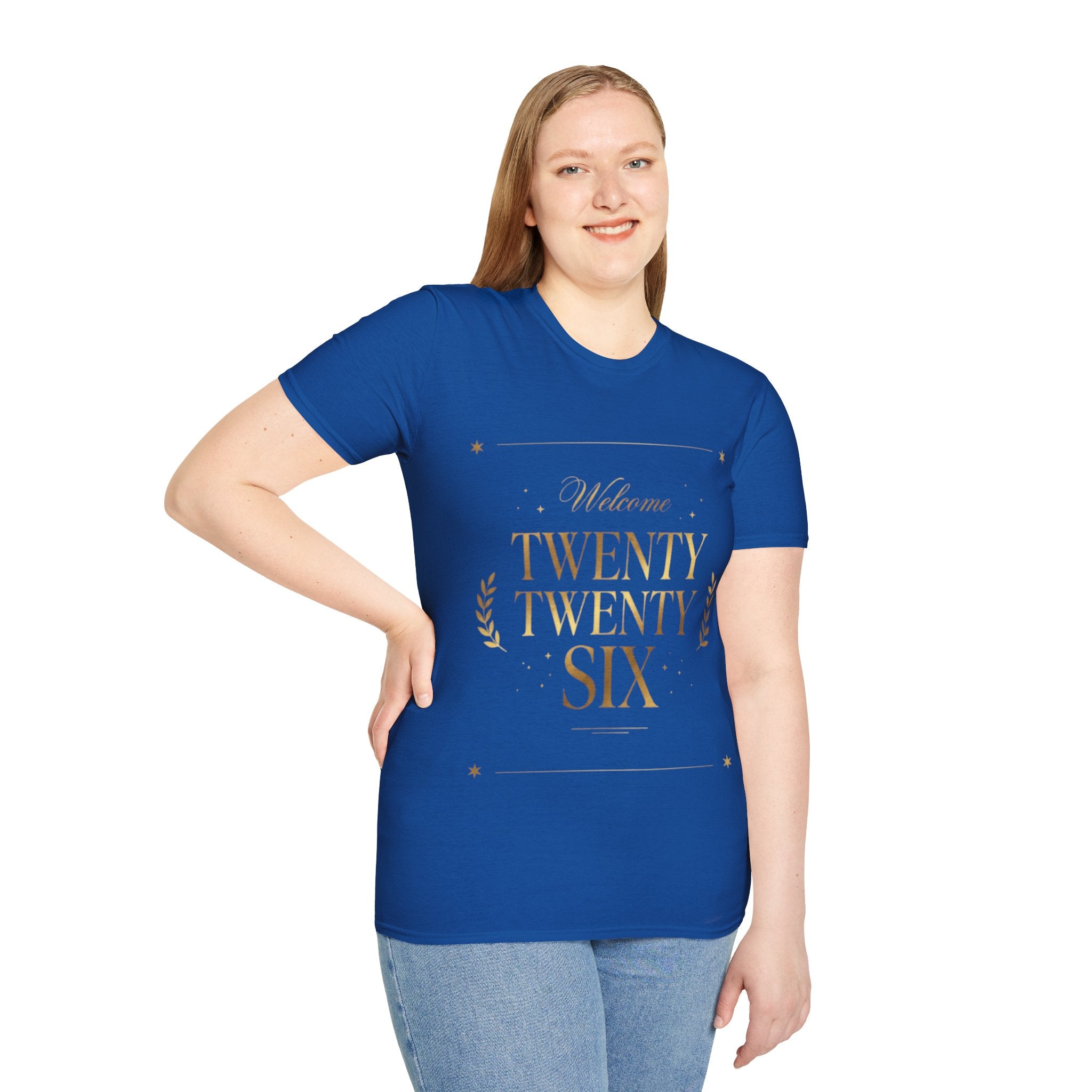 Trendy Urban 'Twenty Twenty Six' Gold Tee