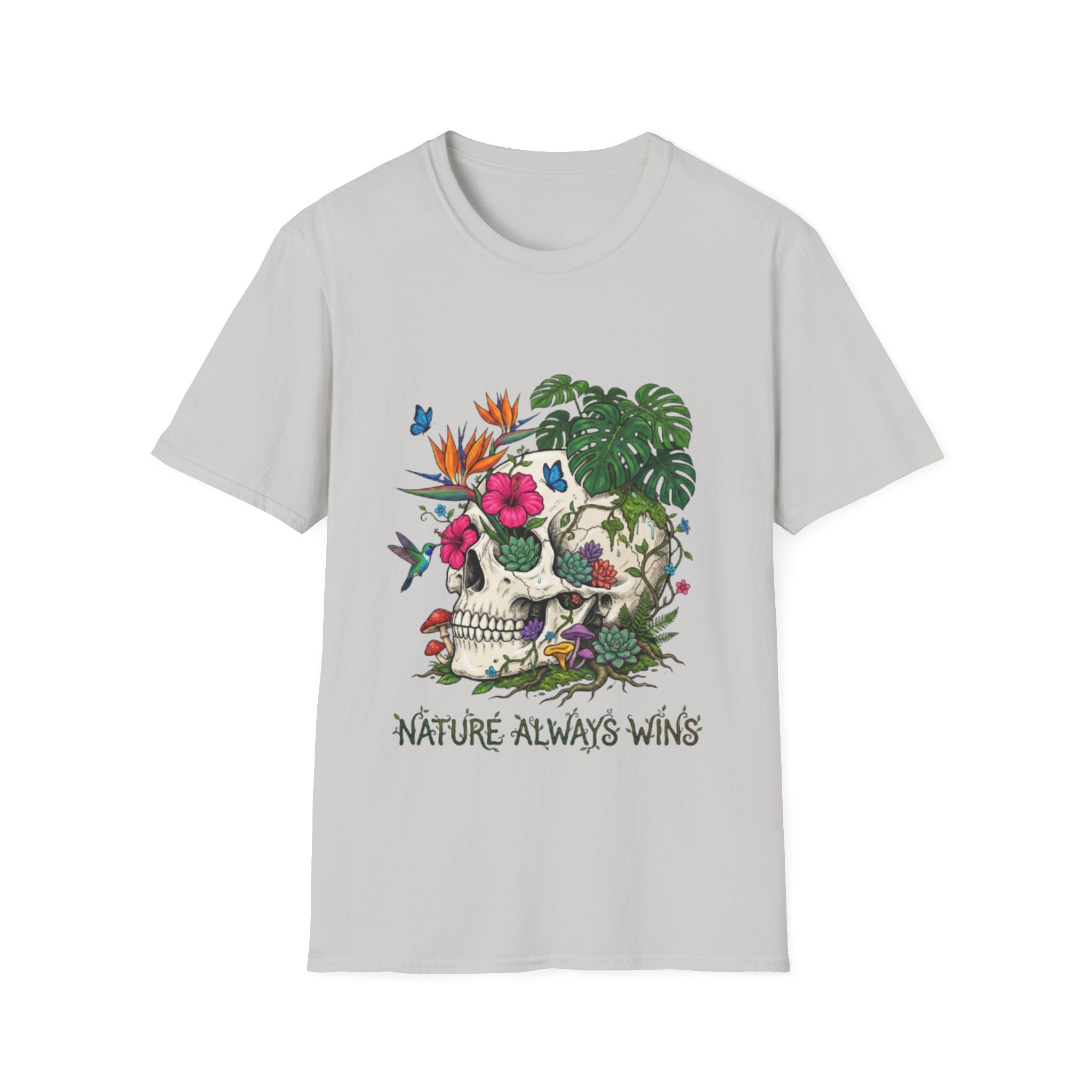 Nature Always Wins Skull Streetwear T-Shirt