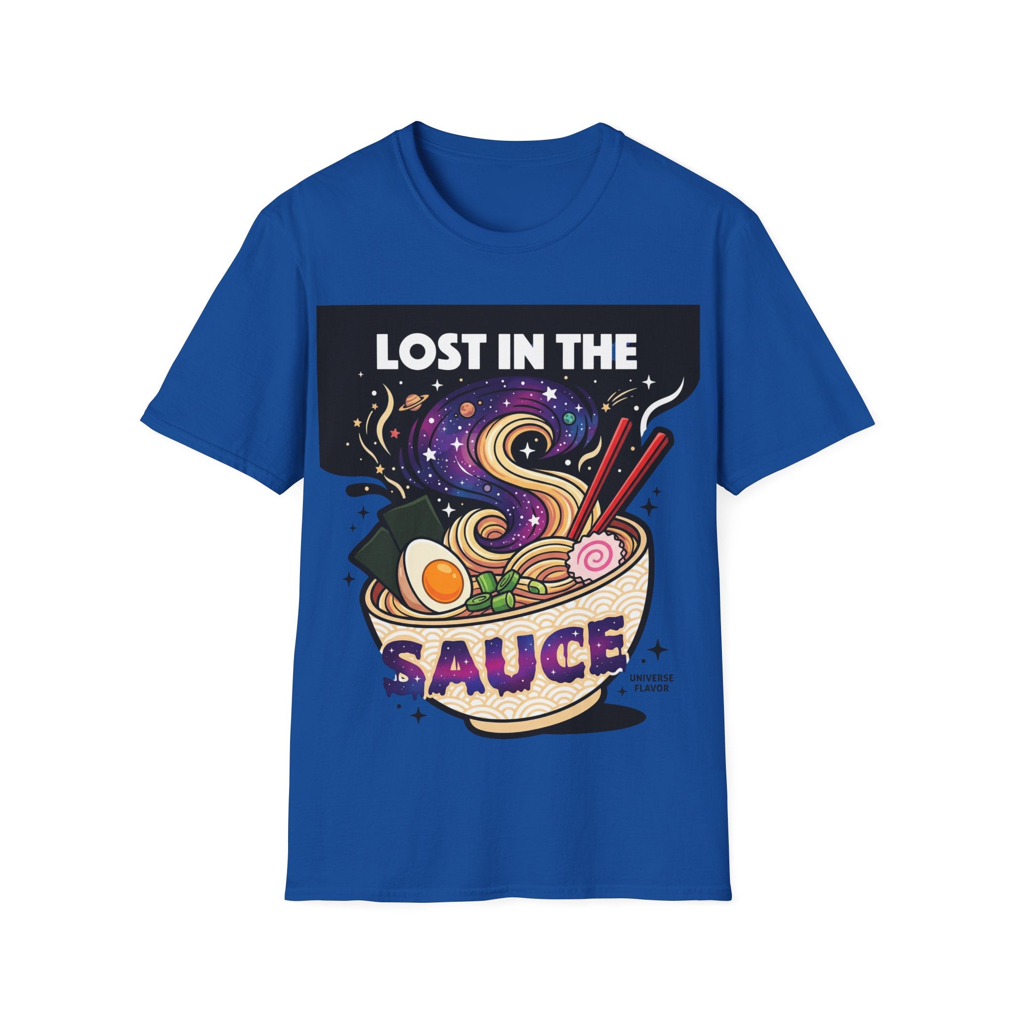 Lost in the Sauce Ramen Graphic Tee | Cosmic Noodle Bowl Streetwear Shirt