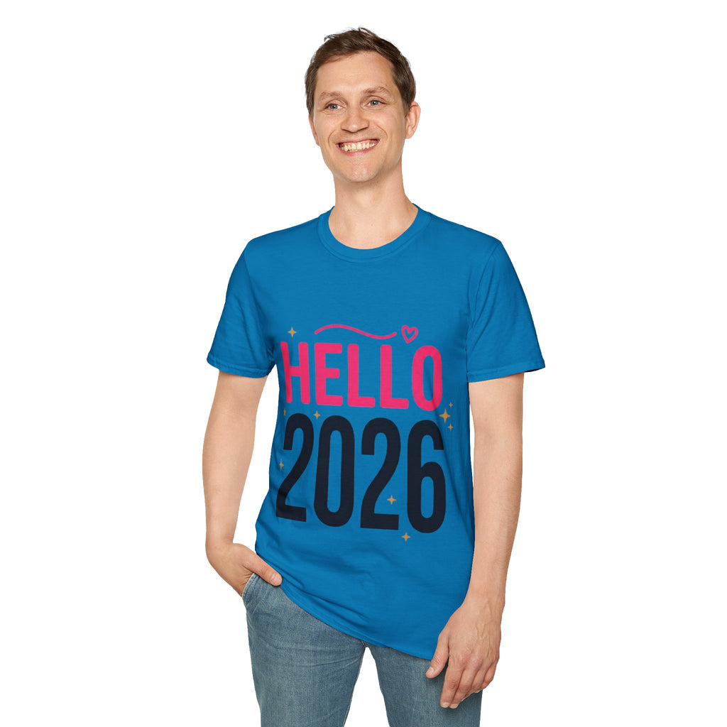 Hello 2026 New Year T-Shirt | Festive NYE Graphic Tee