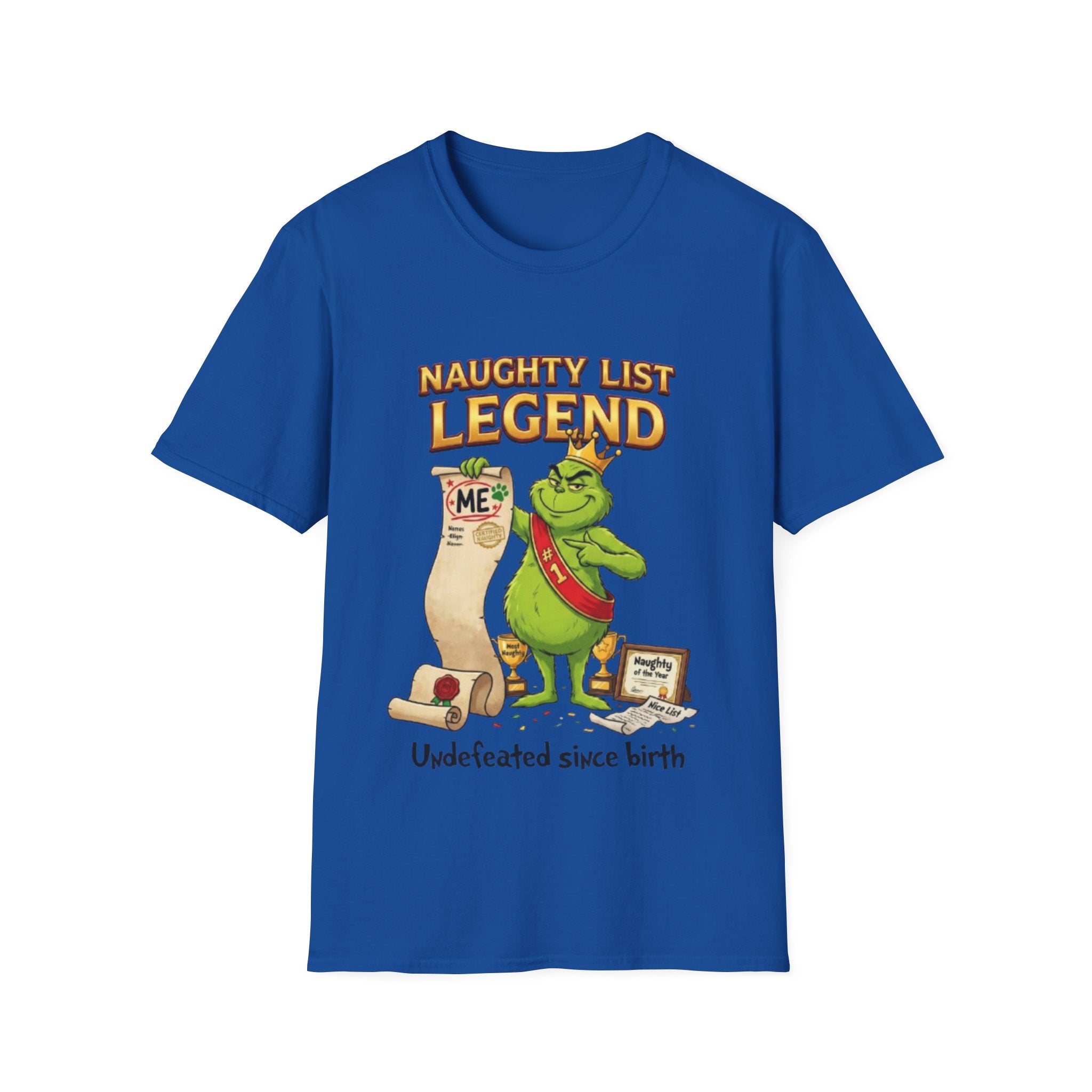 Naughty List Legend Tee | Funny Grinch Christmas T-shirt