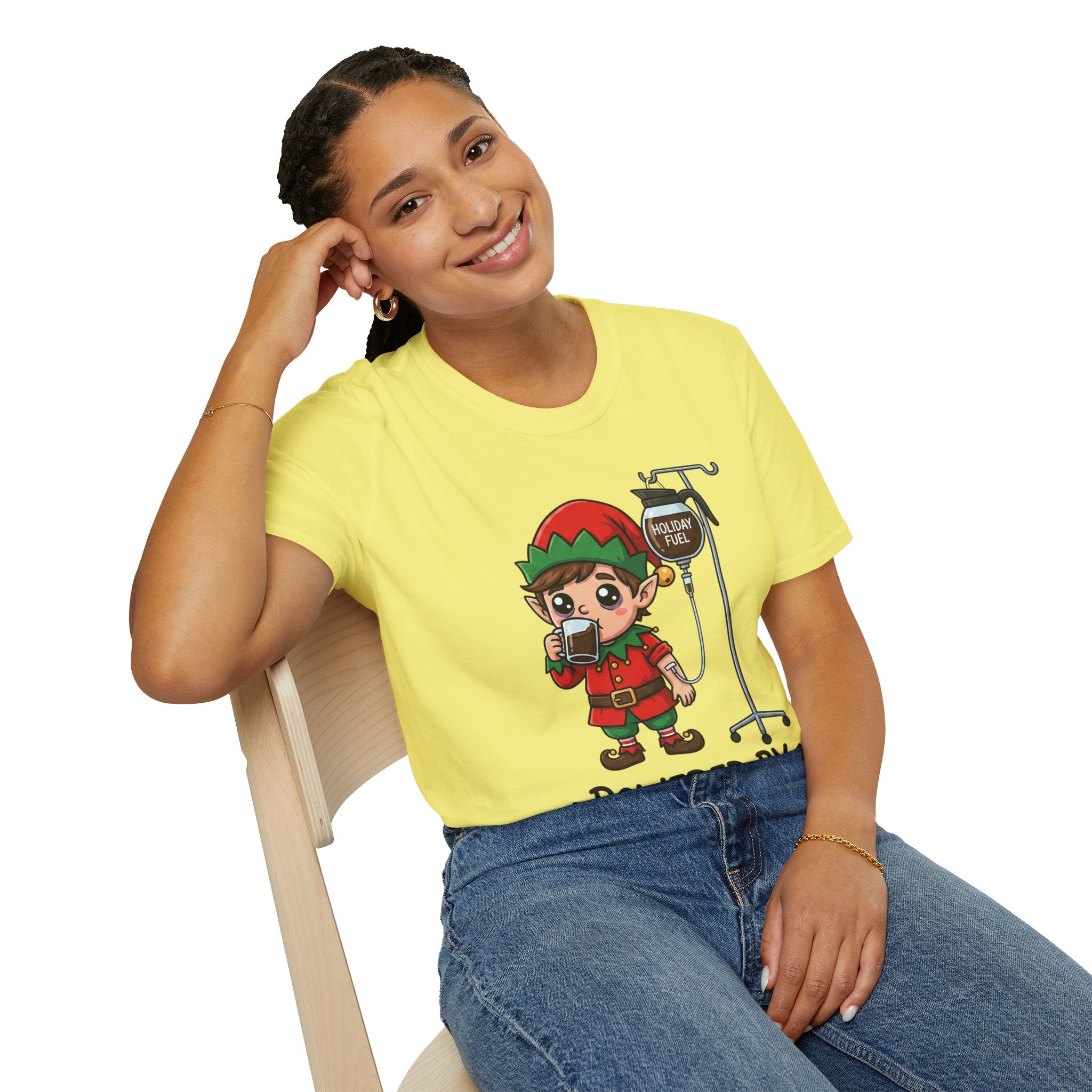 Christmas T-Shirt: Powerd by Holiday Anxiety