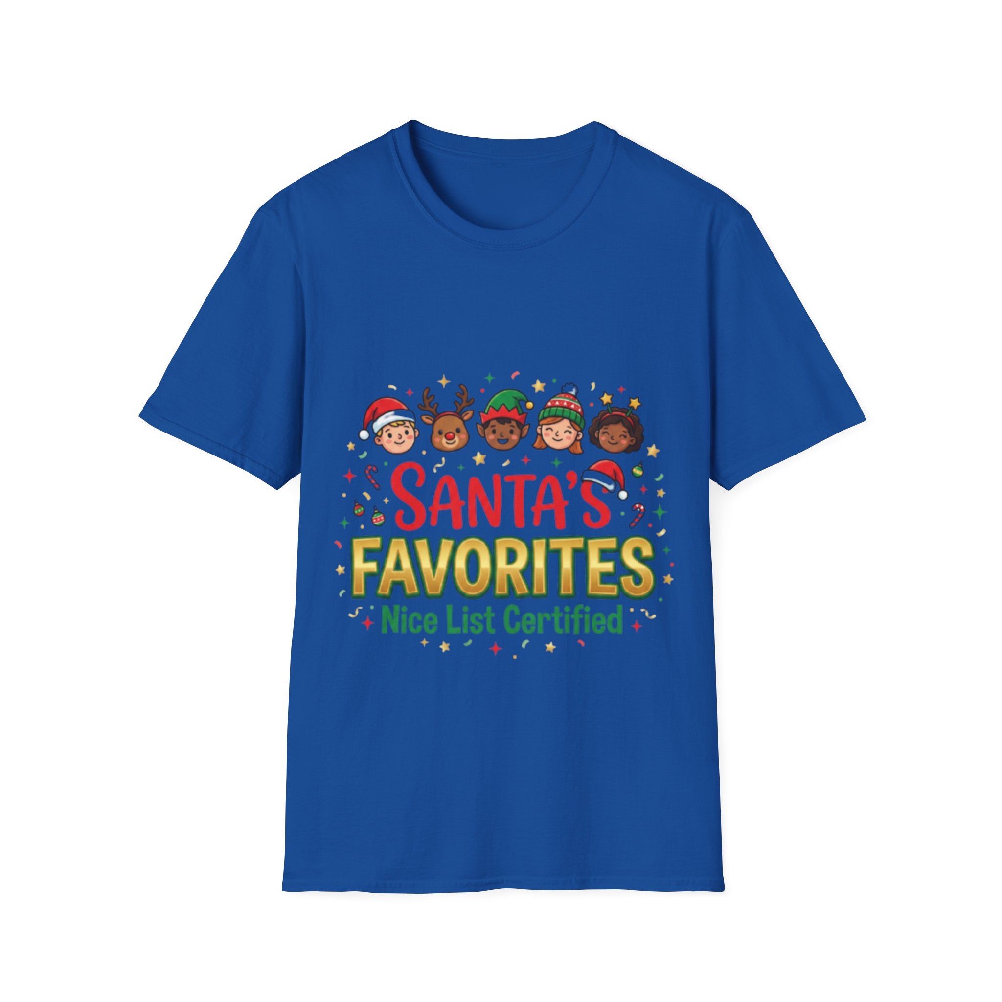 Santa's Favorites Unisex Festive Streetwear Tee