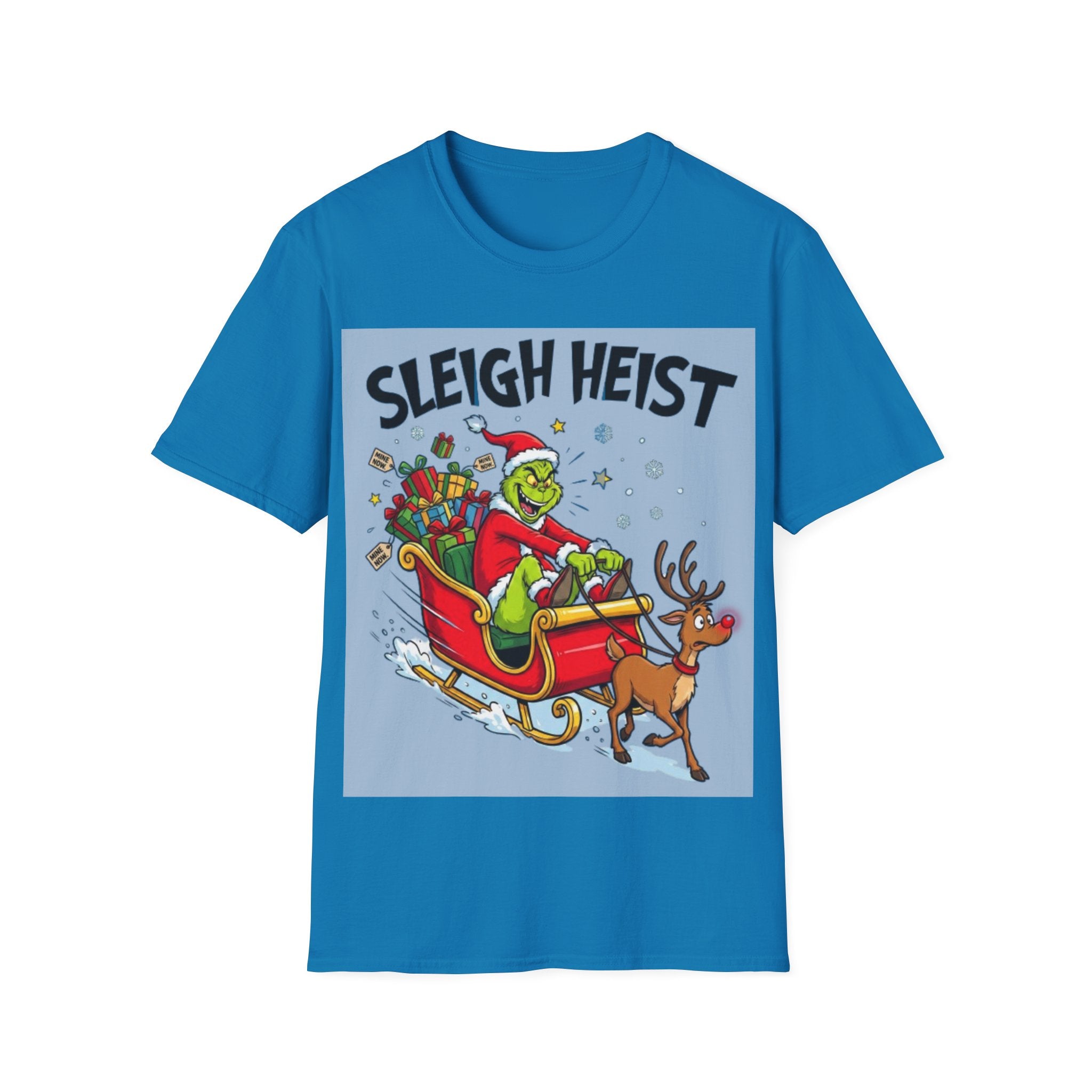 Grinch Sleigh Heist Tee | Funny Grinch Christmas Chaos T-shirt