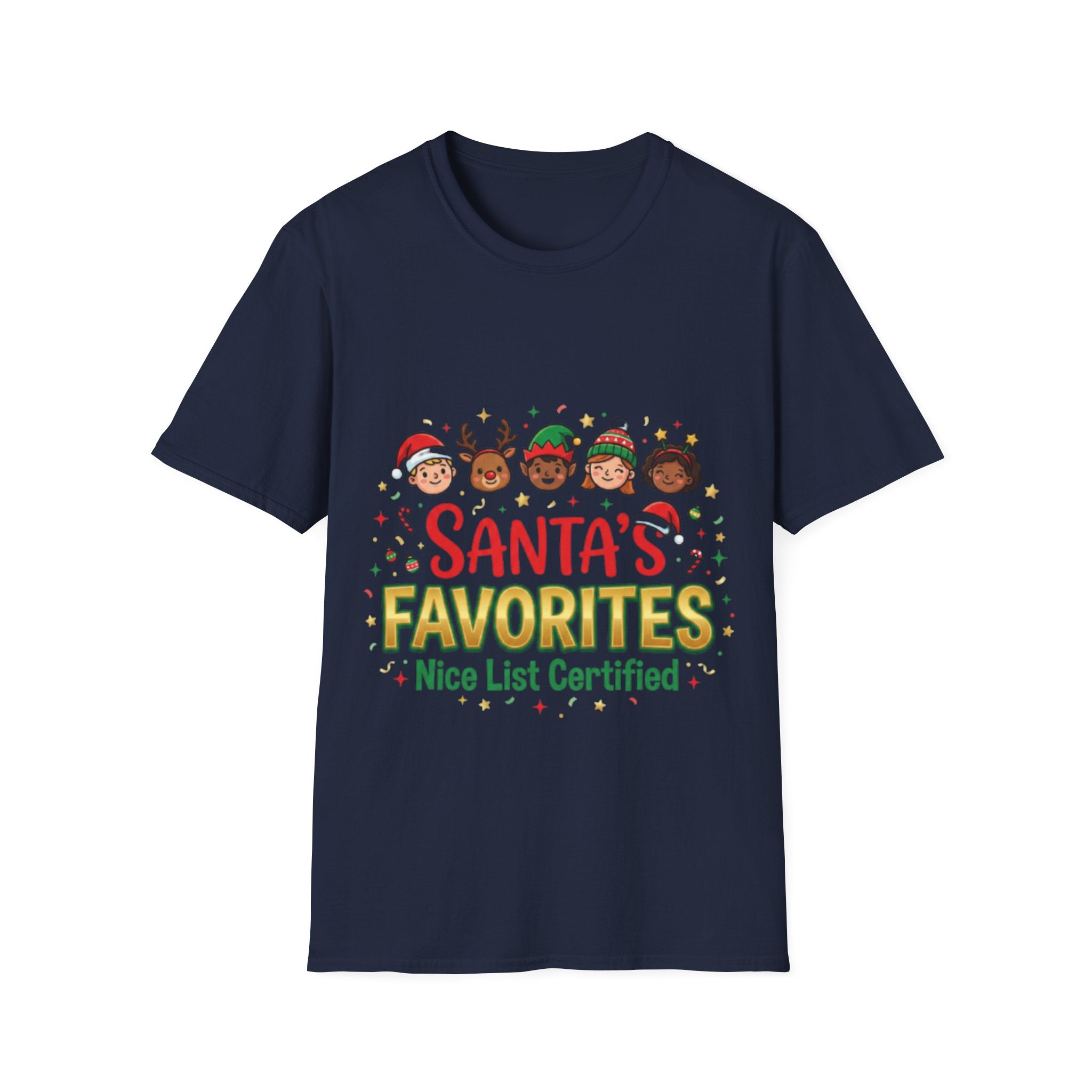 Santa's Favorites Unisex Festive Streetwear Tee