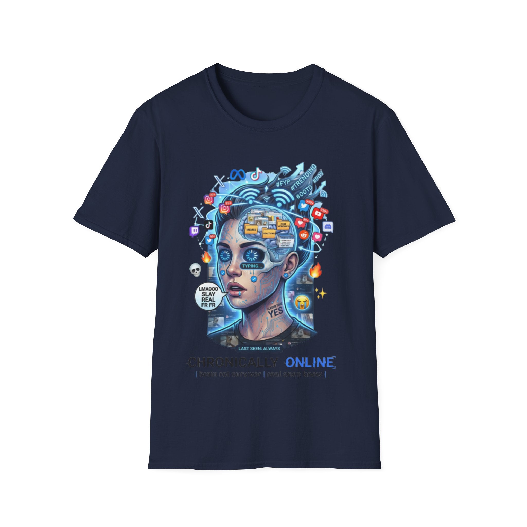 Chronically Online Tee - Trendy Urban Streetwear