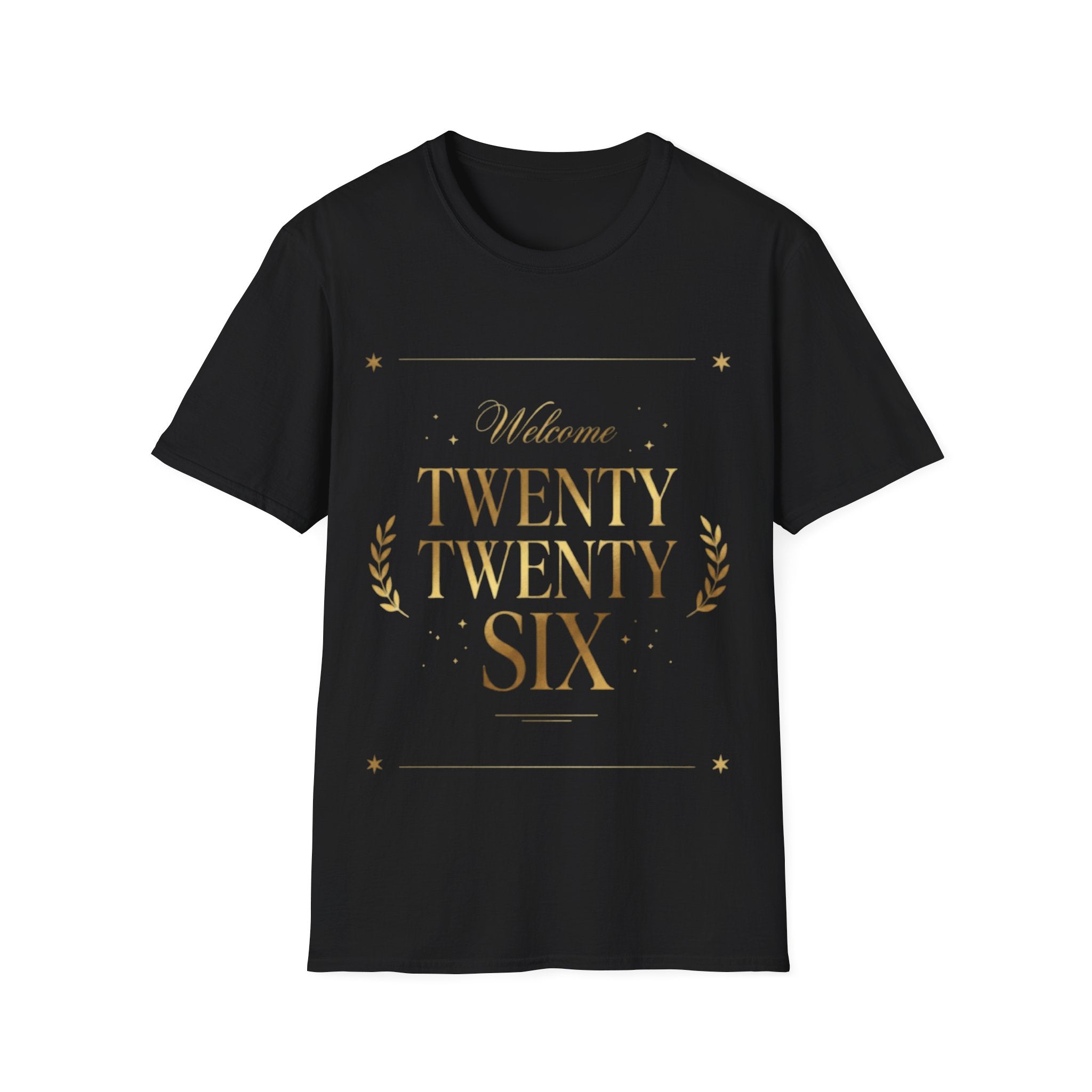 Trendy Urban 'Twenty Twenty Six' Gold Tee