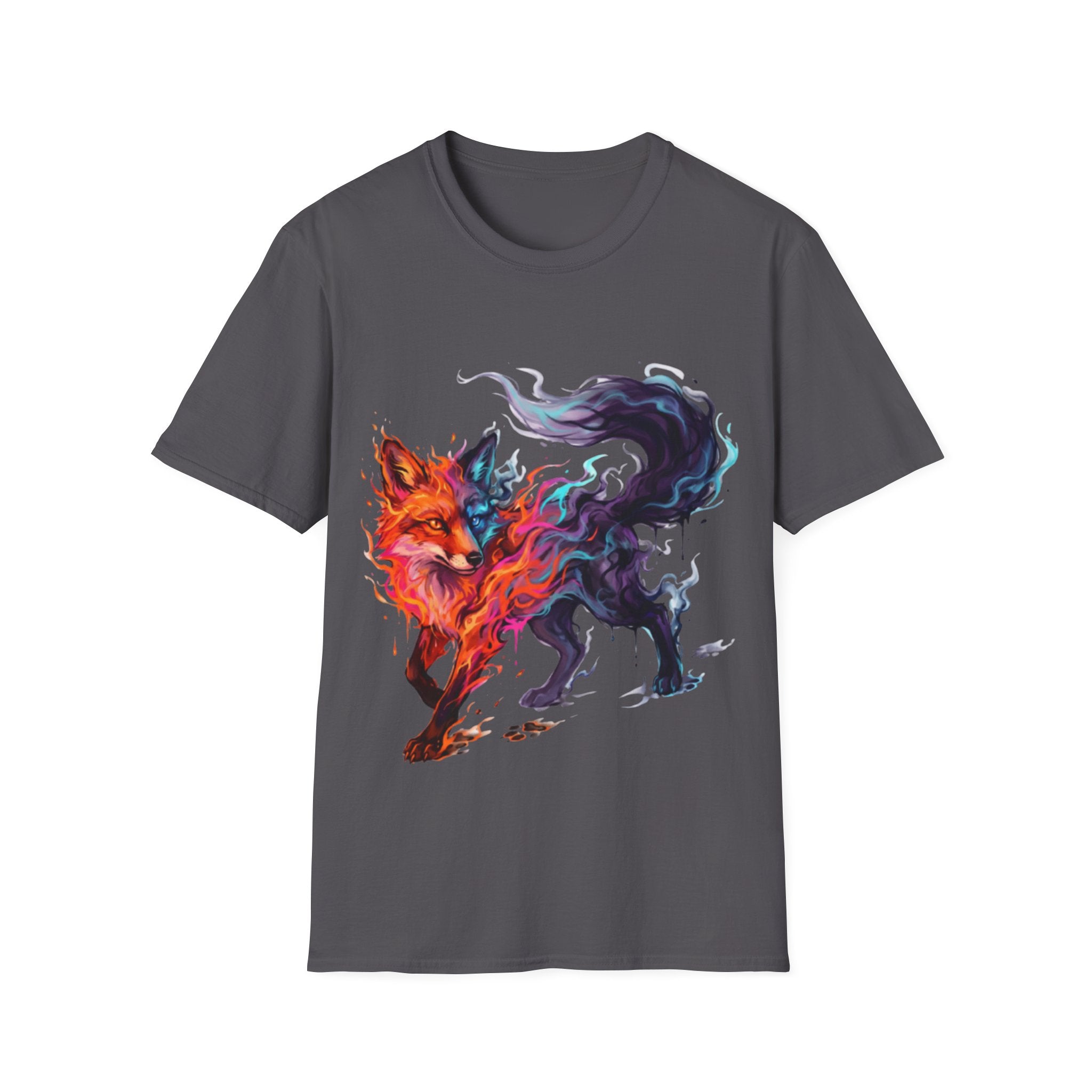Urban Fox Flame T-Shirt - Trendy Streetwear Design