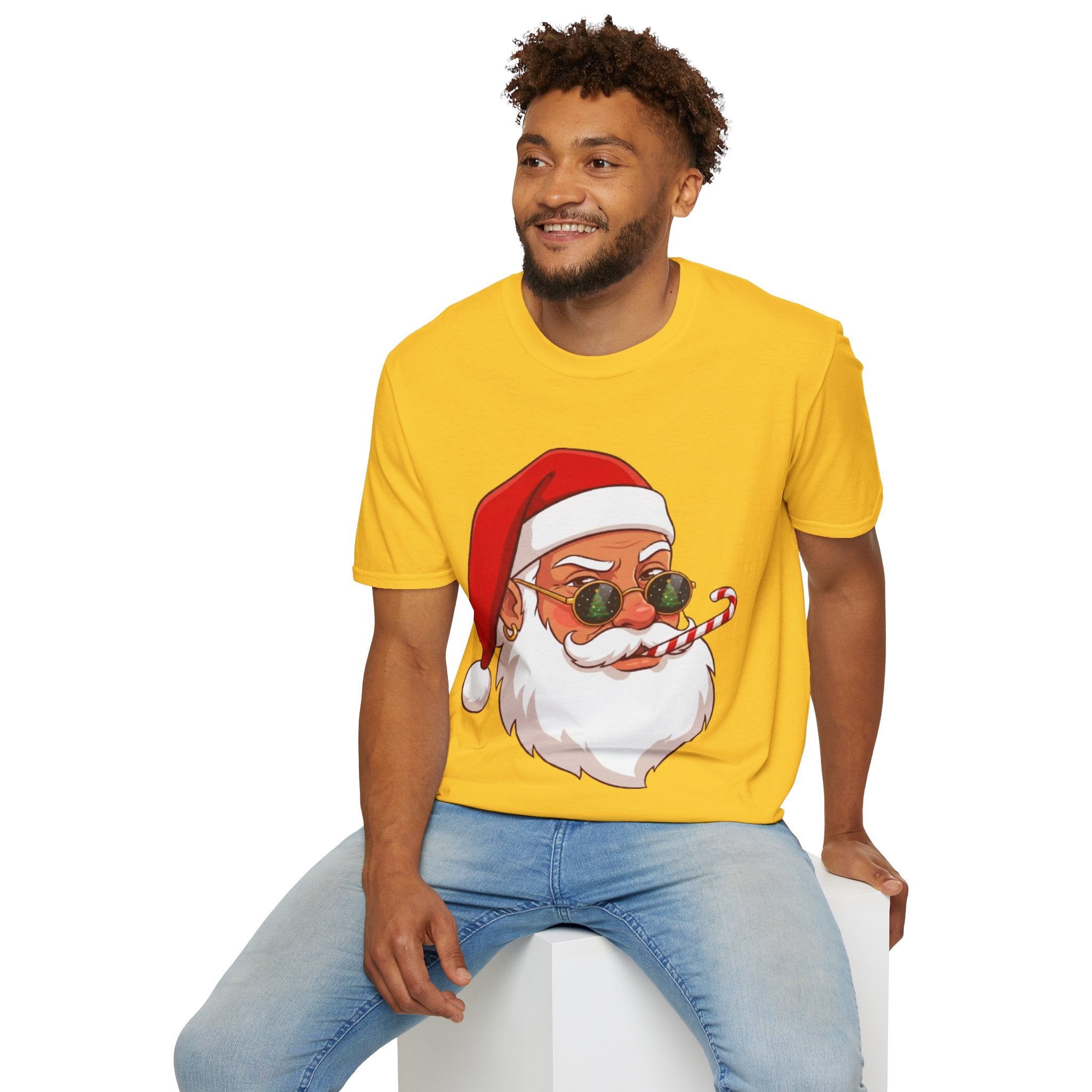 Stylish Santa Christmas Tee | Funny & Cool Holiday T-shirt