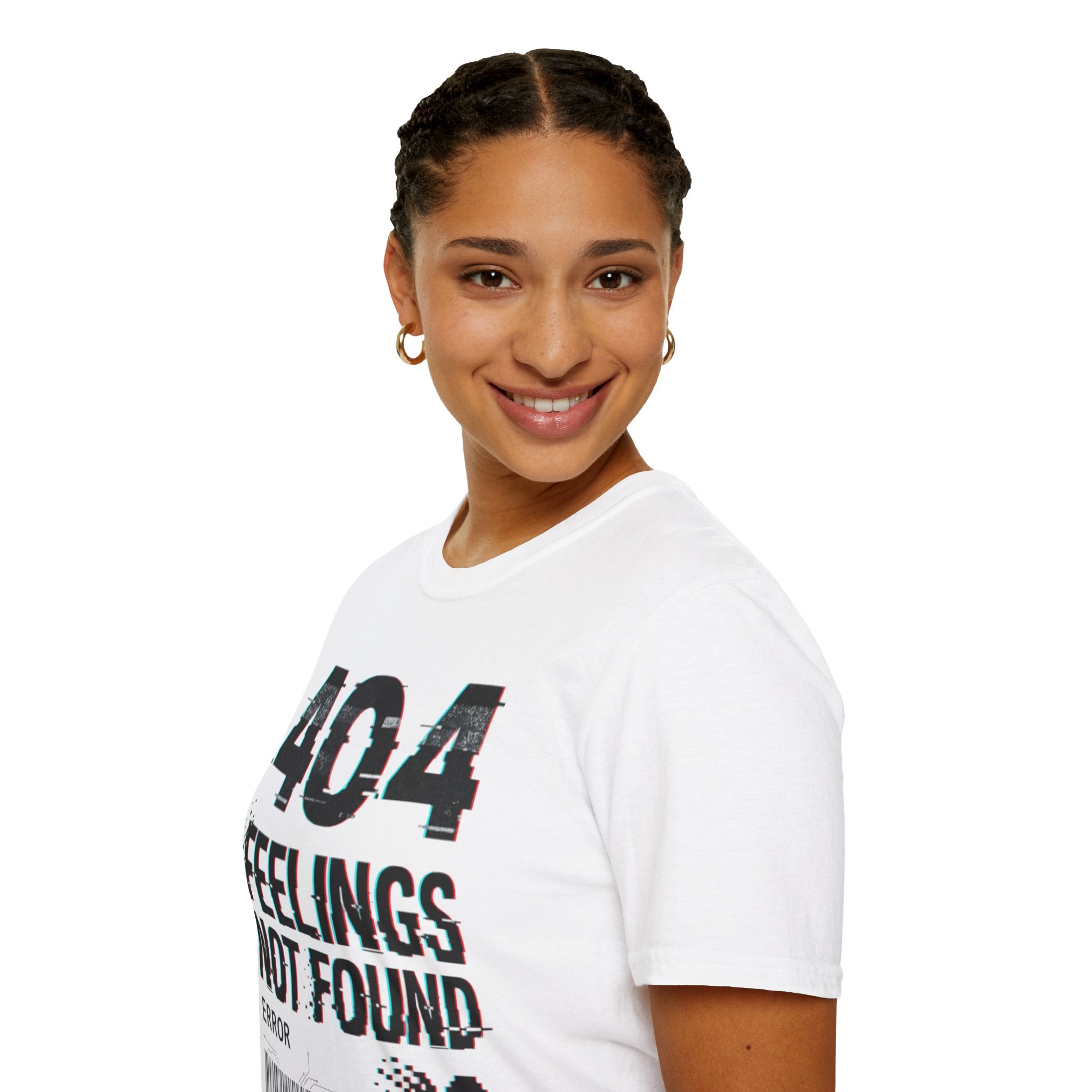 Urban Streetwear '404 Feelings' Glitch T-Shirt