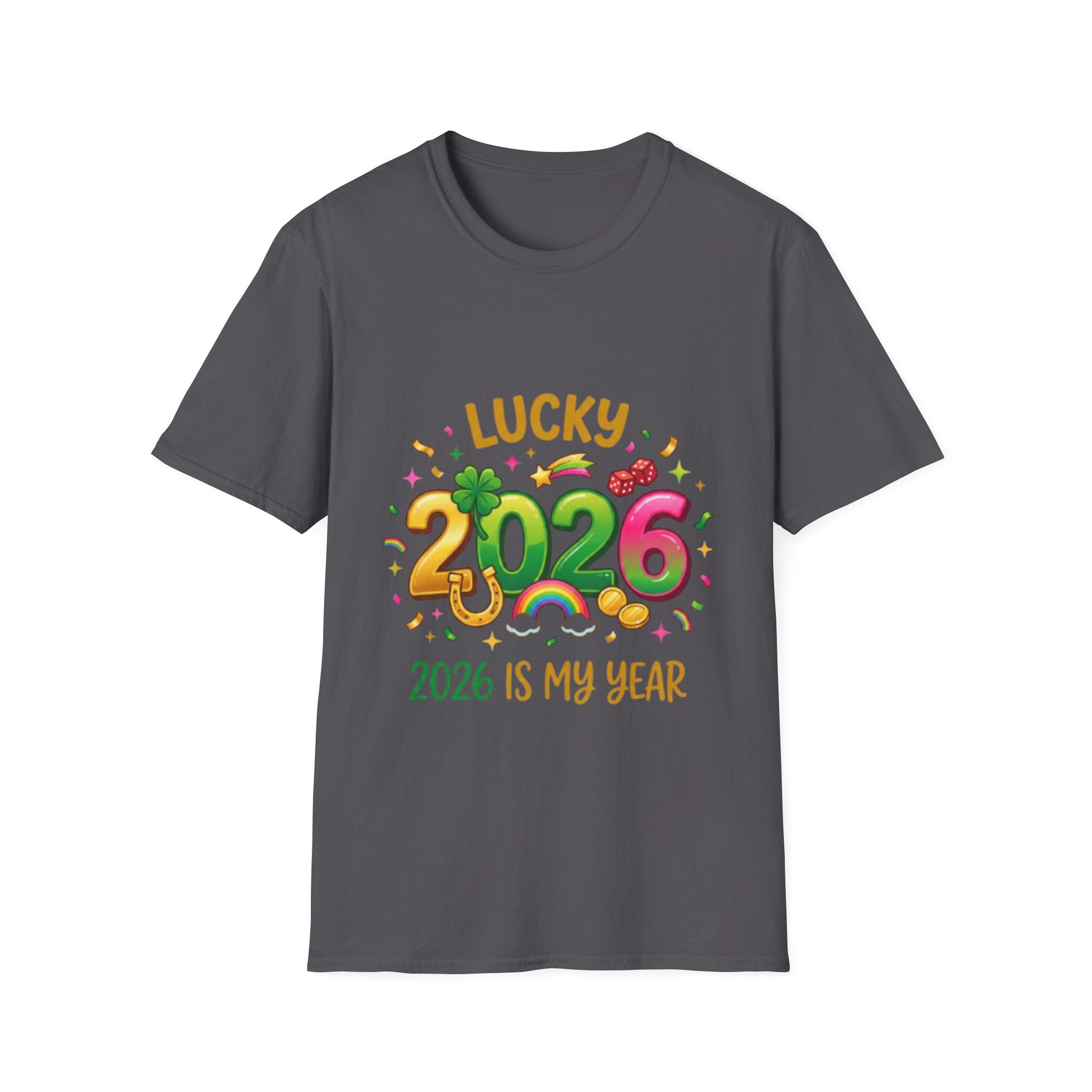 Lucky 2026 Streetwear T-Shirt - Trendy Urban Style