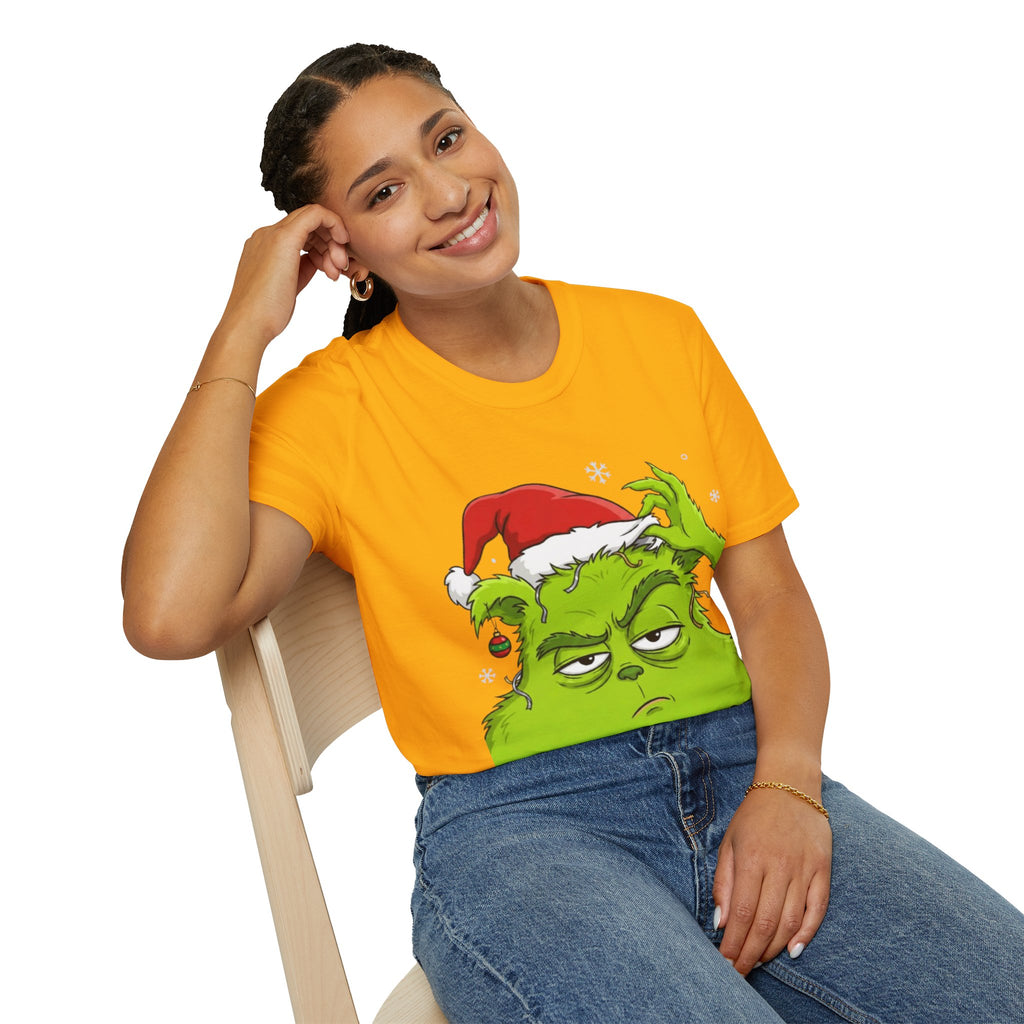 Grinch Holiday Mood T-shirt | Sarcastic Grinch Christmas Tee