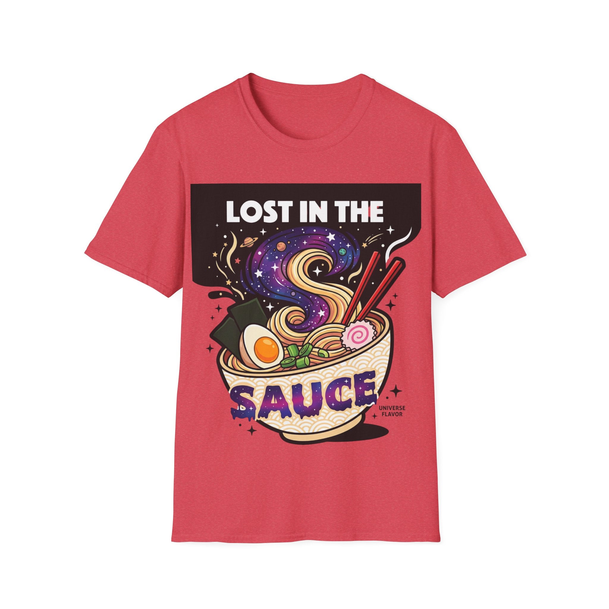 Lost in the Sauce Ramen Graphic Tee | Cosmic Noodle Bowl Streetwear Shirt