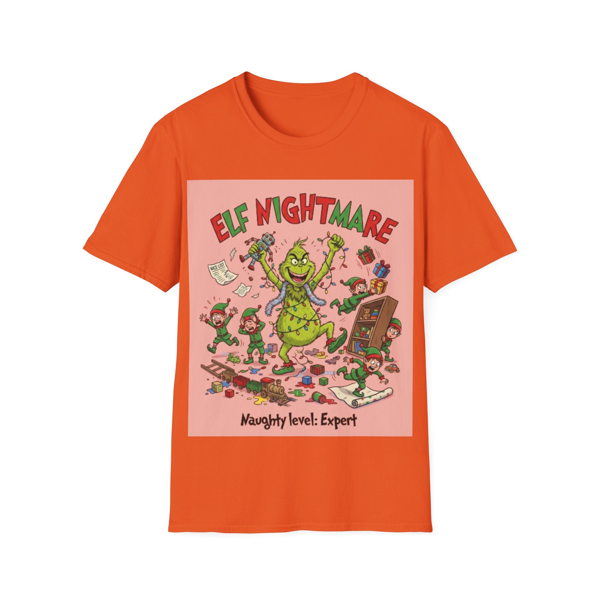 Grinch Elf Nightmare Tee | Funny Grinch Christmas Chaos T-shirt