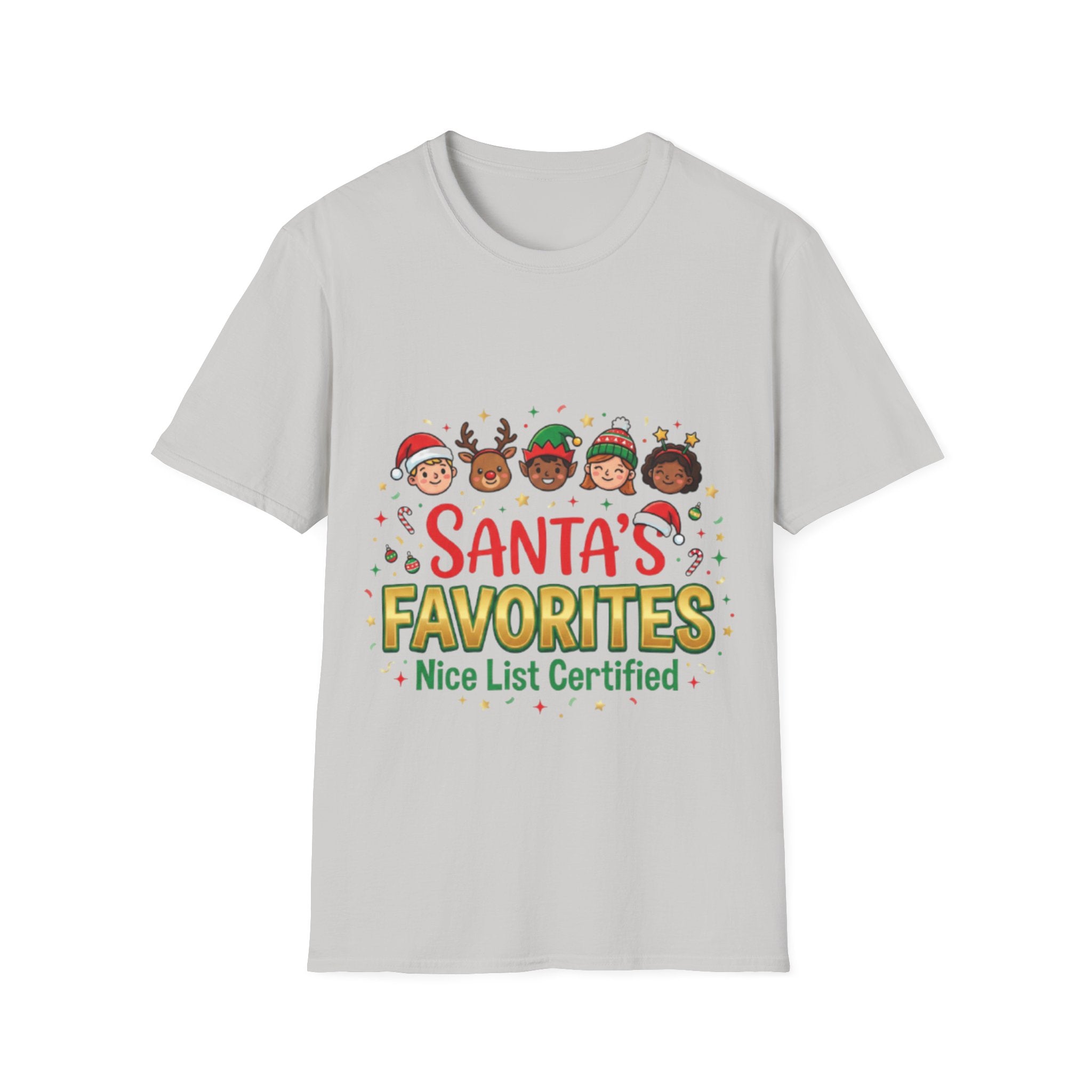 Santa's Favorites Unisex Festive Streetwear Tee