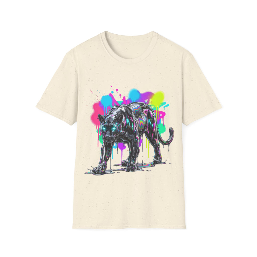 Neon Panther Streetwear Tee - Urban Trendy Vibes