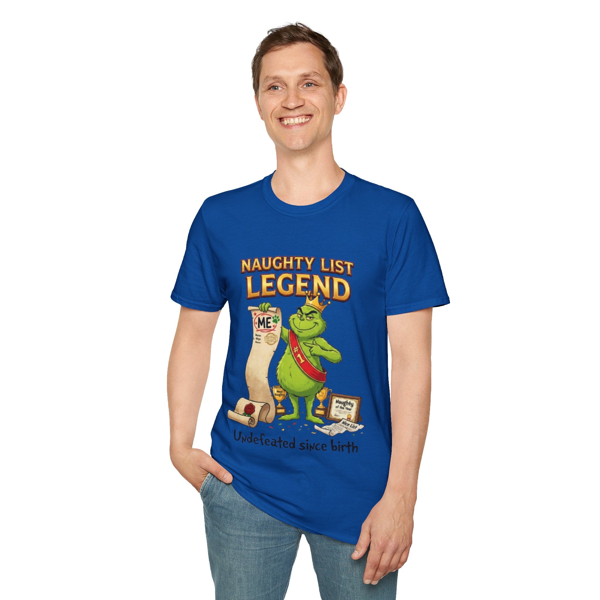 Naughty List Legend Tee | Funny Grinch Christmas T-shirt